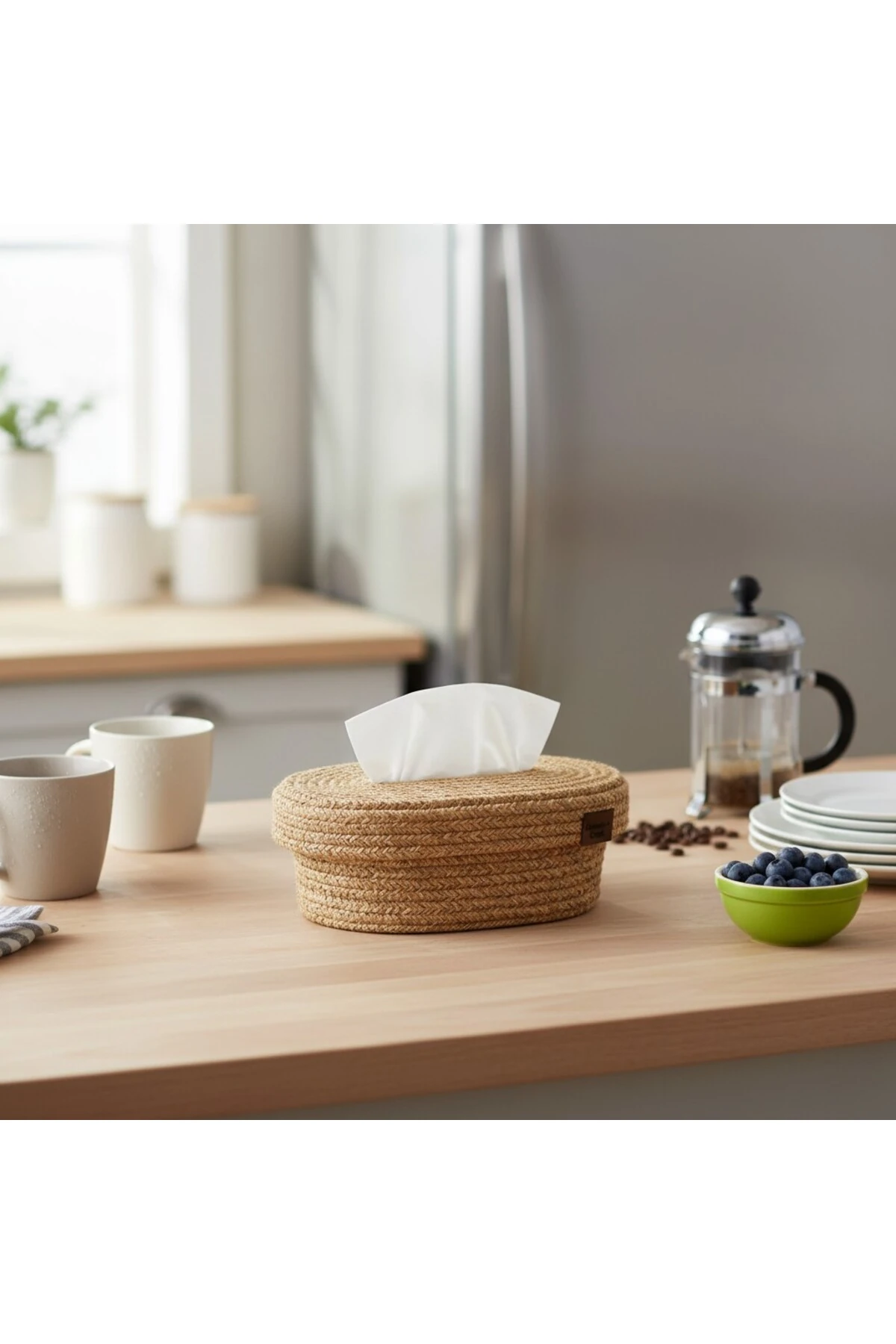 Jüt Hasır Peçetelik | Şık ve Fonksiyonel Peçete Kutusu