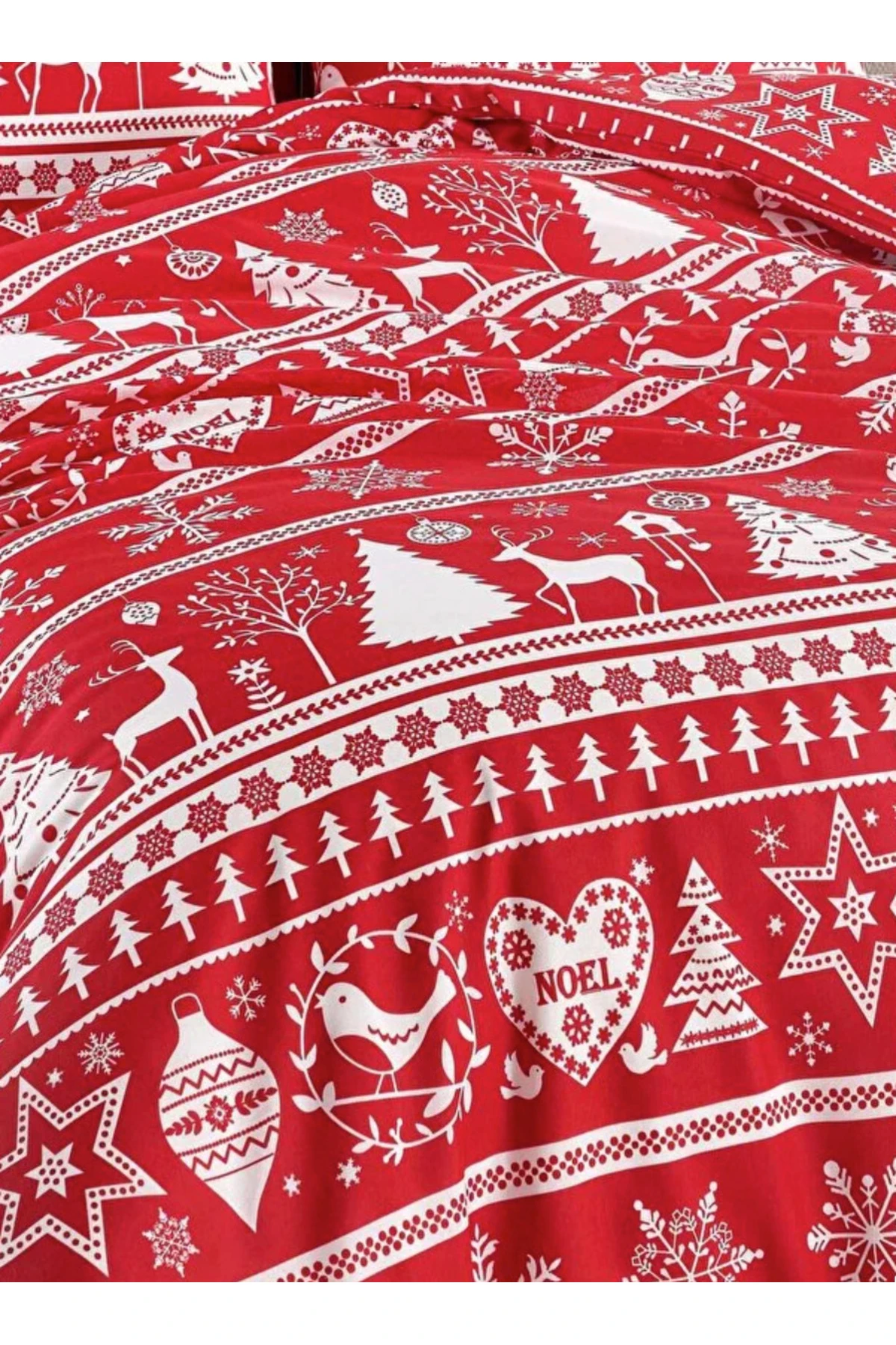 Kırmızı Mature Nevresim Seti Çift Kişilik Snowmas