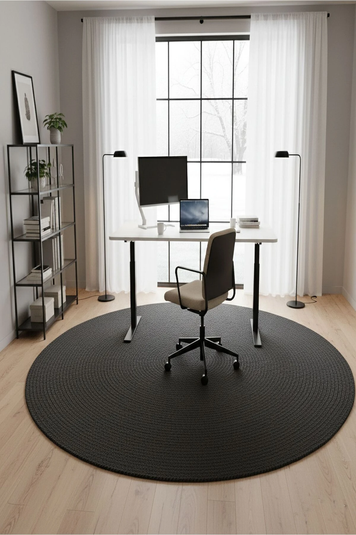 Doğal Hasır Jüt Polip Halı Kilim Paspas Comfort