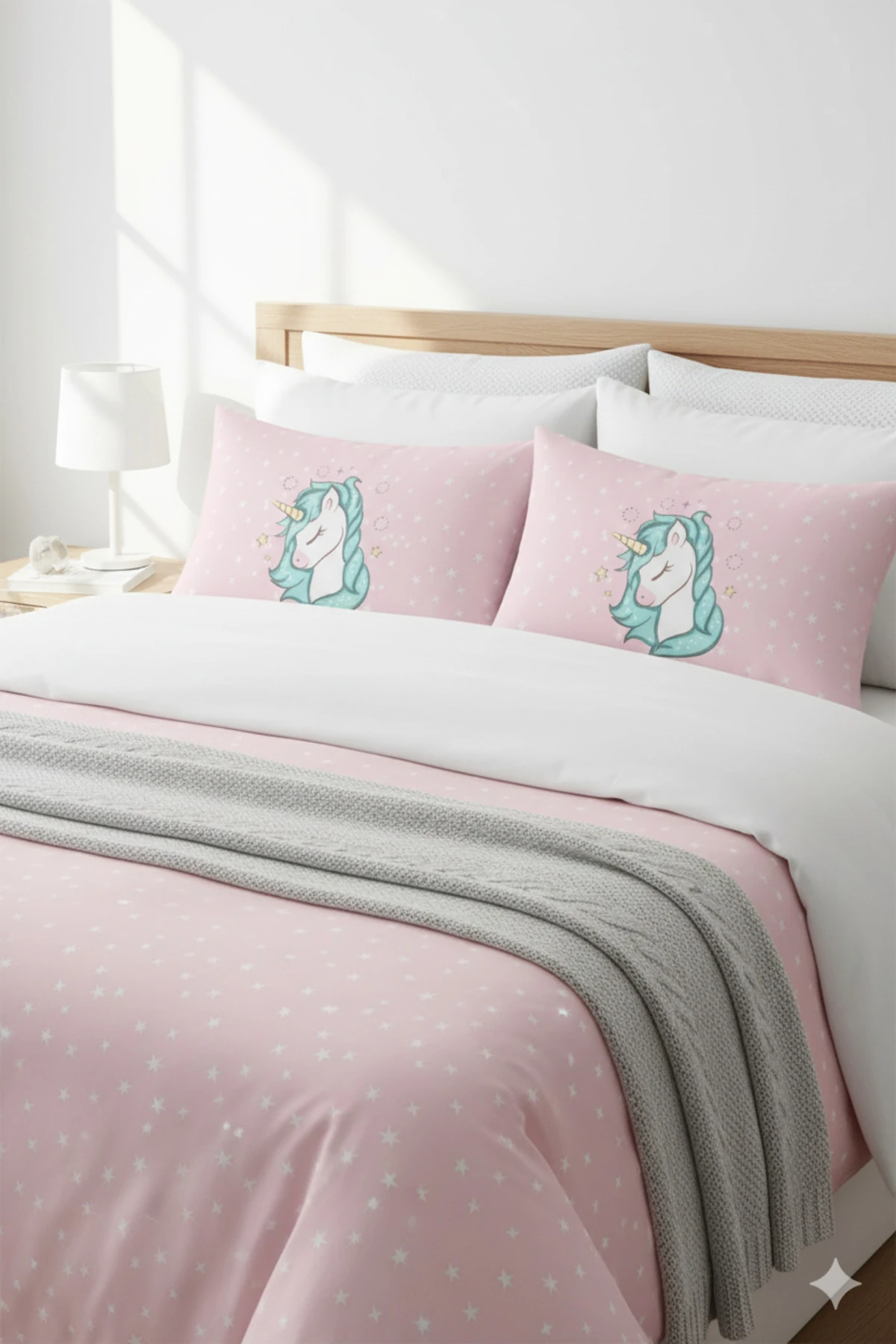 Yastık Kılıfı Unicorn Dreams 2li Pembe