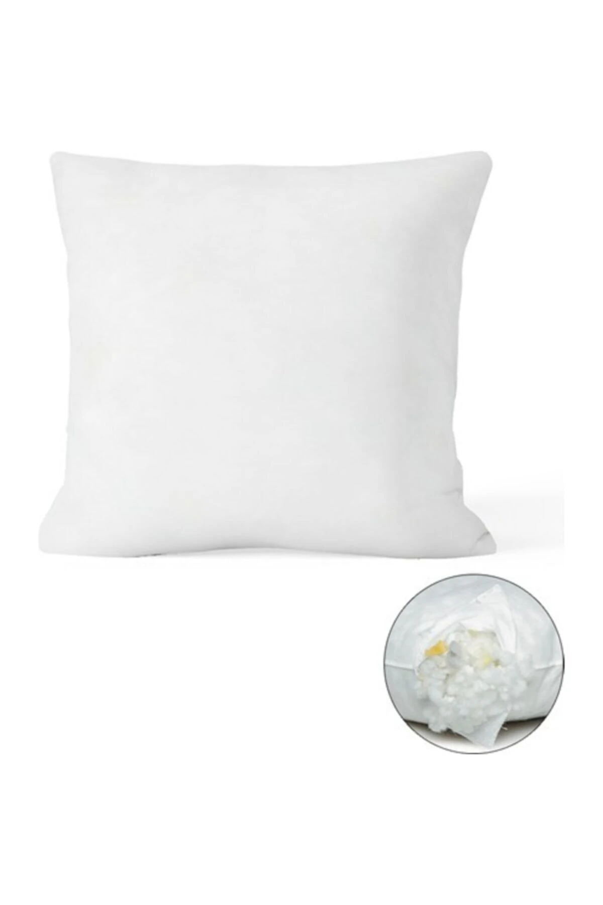 Beyaz Kırlent Iç Yastığı Dolgu 43x43 Cm 2 Adet
