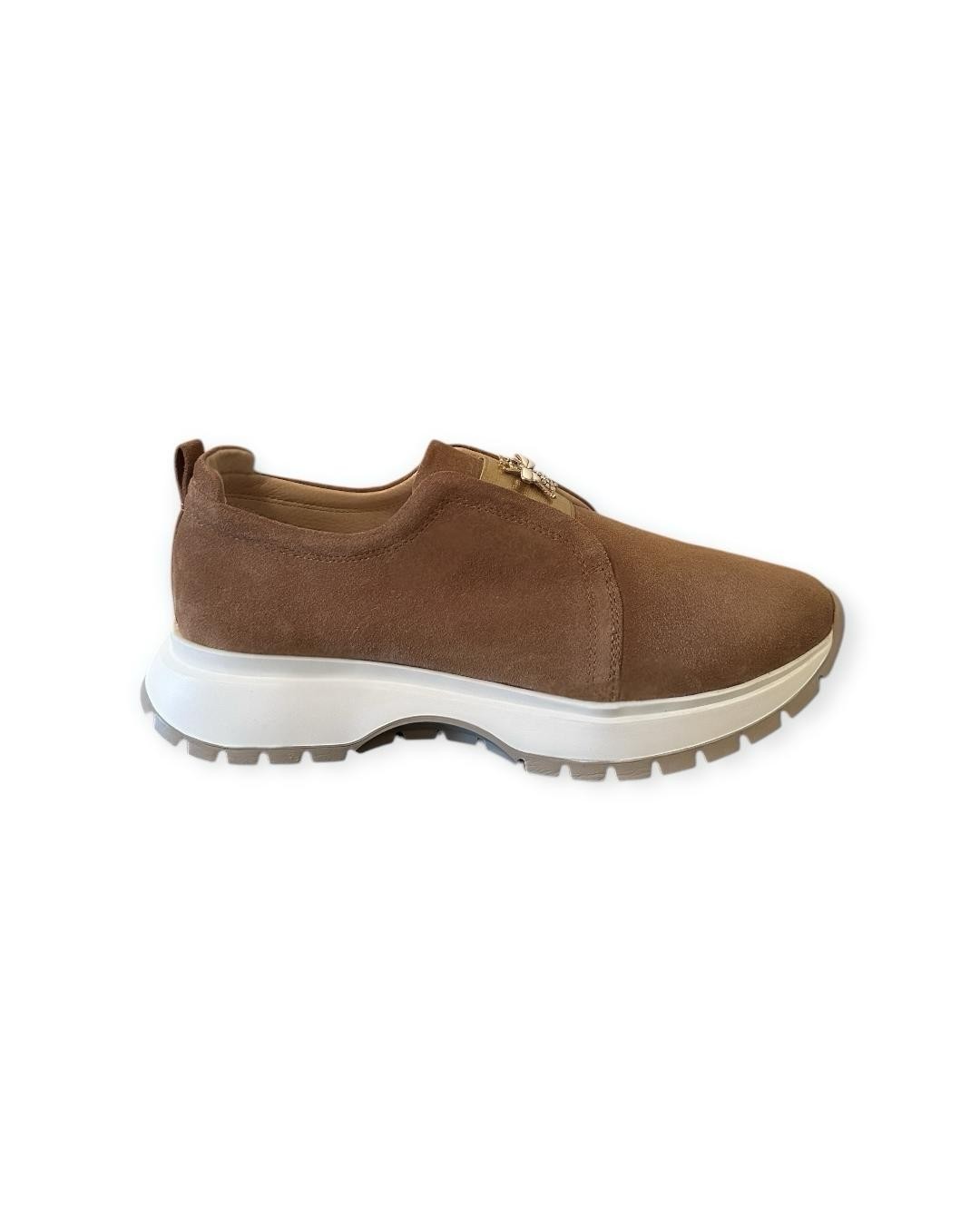 BEE DERİ SÜET KADIN SNEAKER TABA RENK