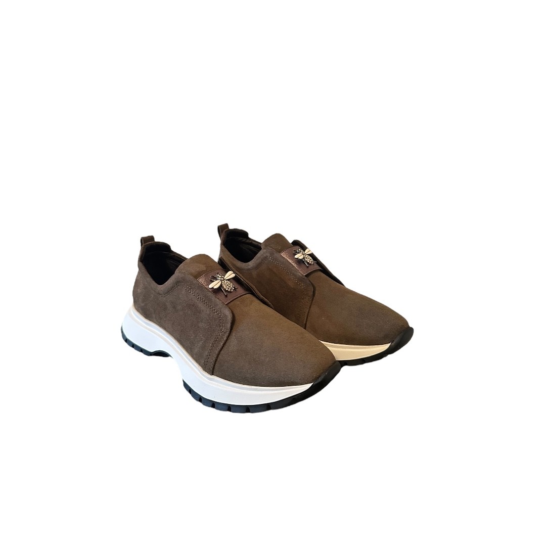 BEE DERİ SÜET KADIN SNEAKER HAKİ 
