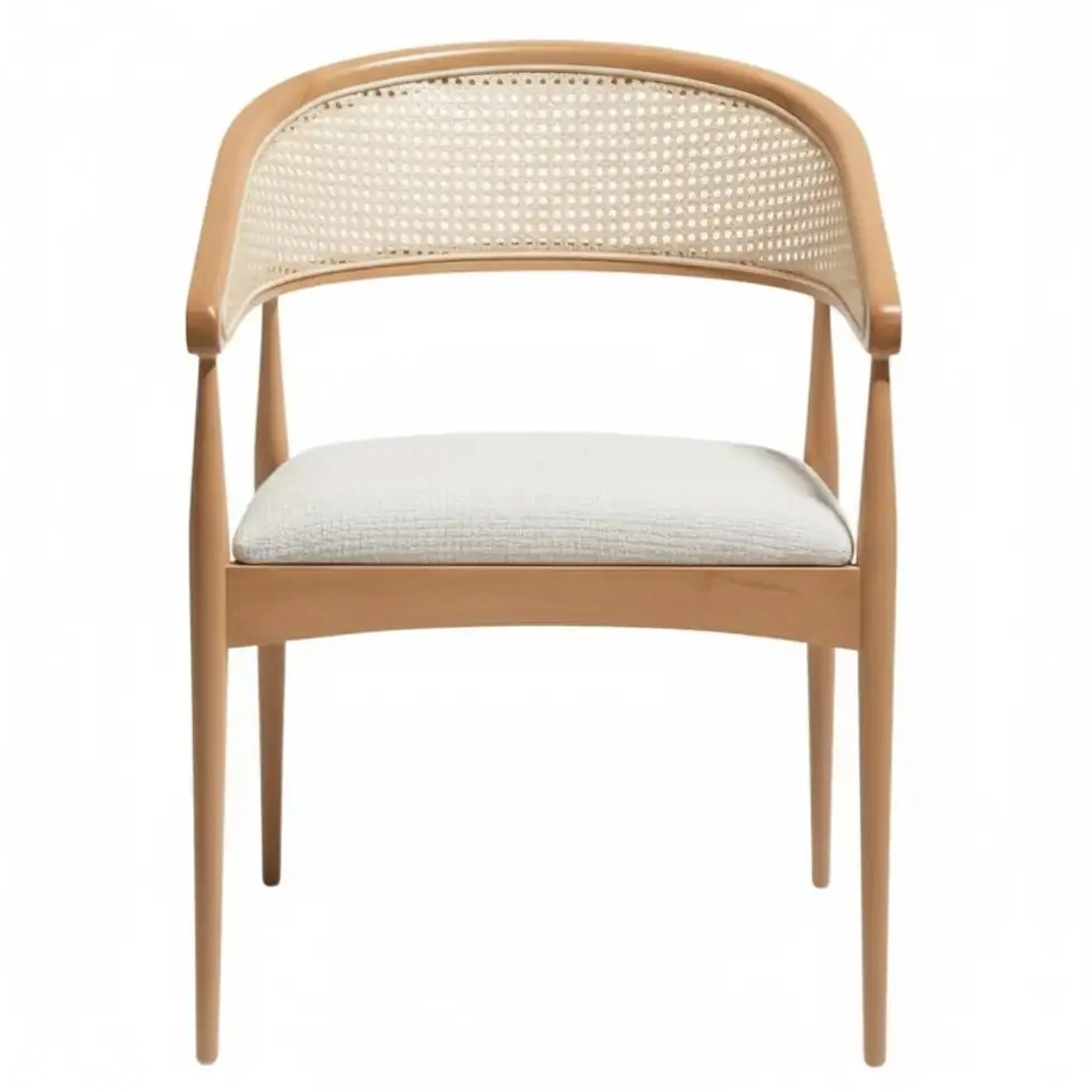 Gazel Doğal Meşe Rattan Sandalye