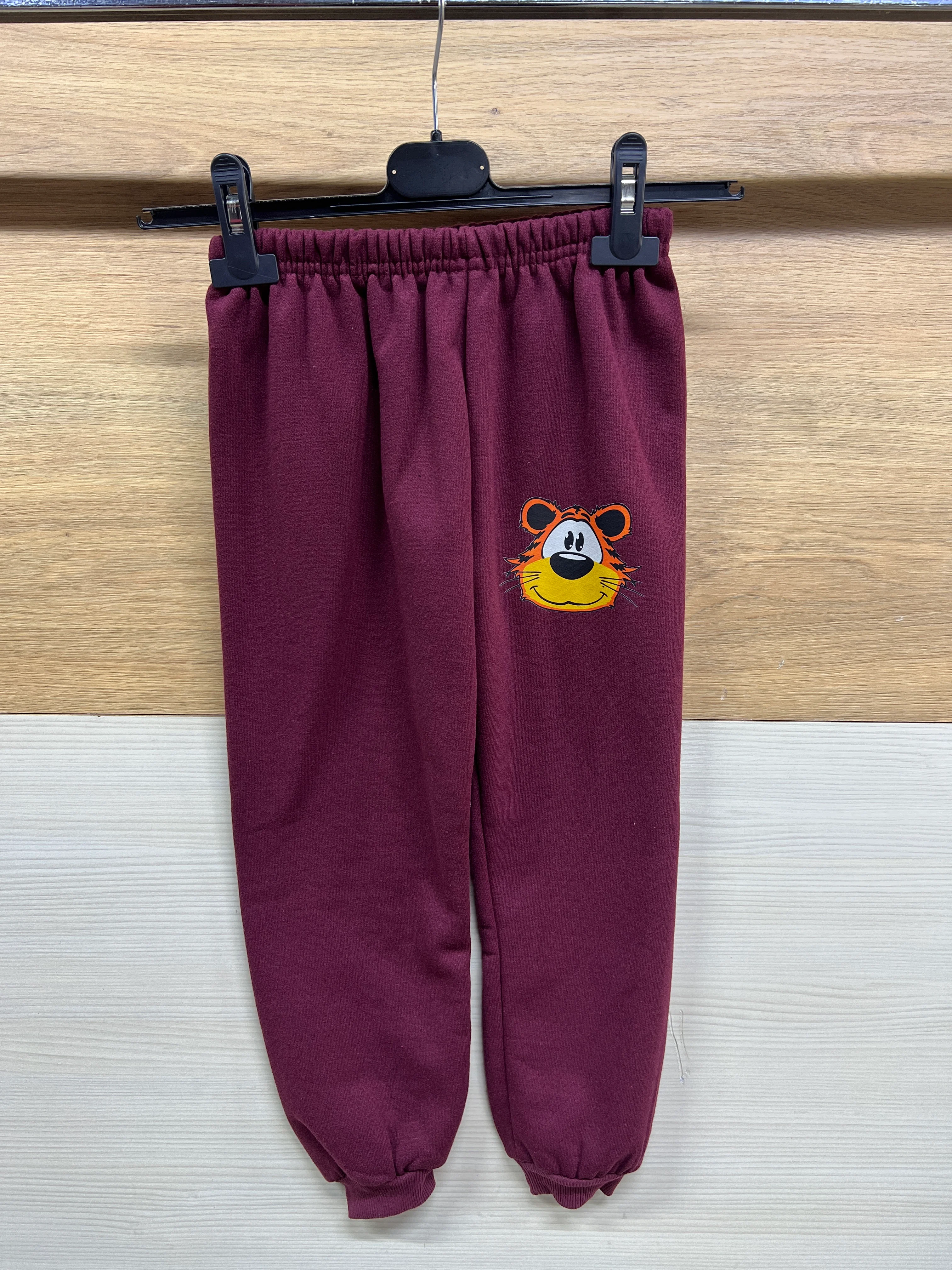 Kaplan Baskılı Kalın Şardonlu Alt Üst Takım Bordo