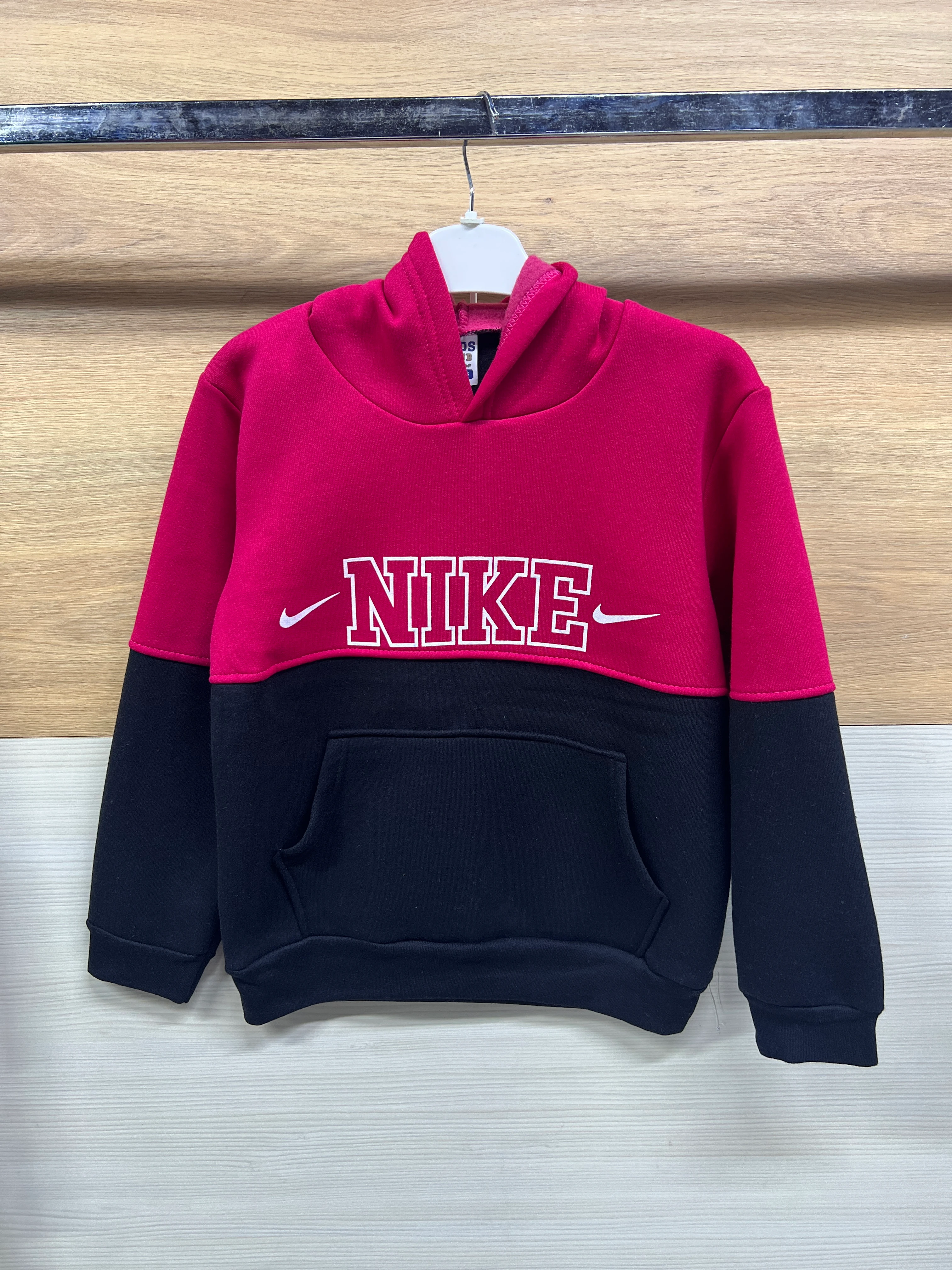 Baskılı Kapşonlu Kalın 3 ip Şardonlu Alt Üst Takım Nar çiceği