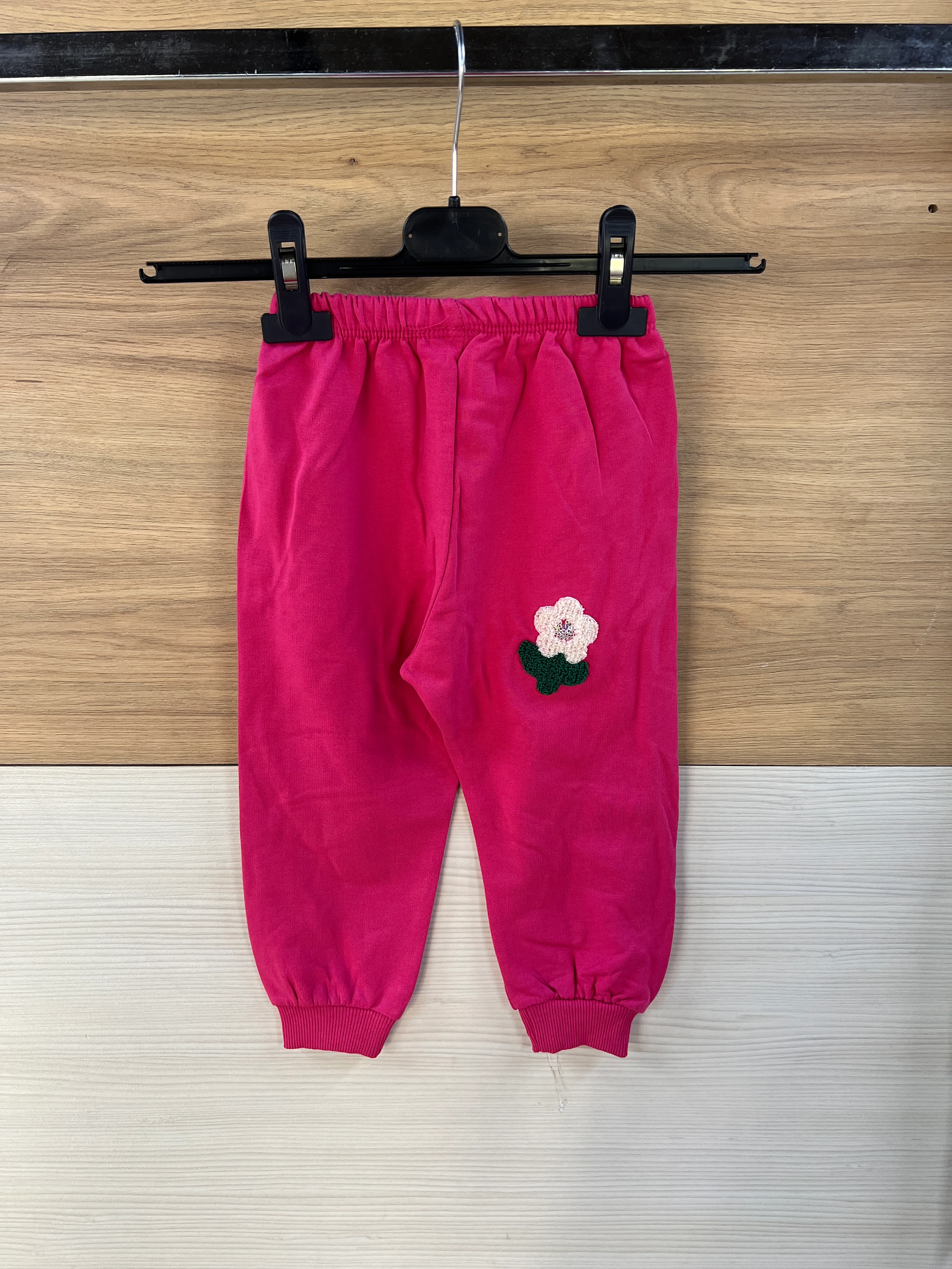 Çicek Nakışlı Şardonsuz Alt Üst Takım Fuşya