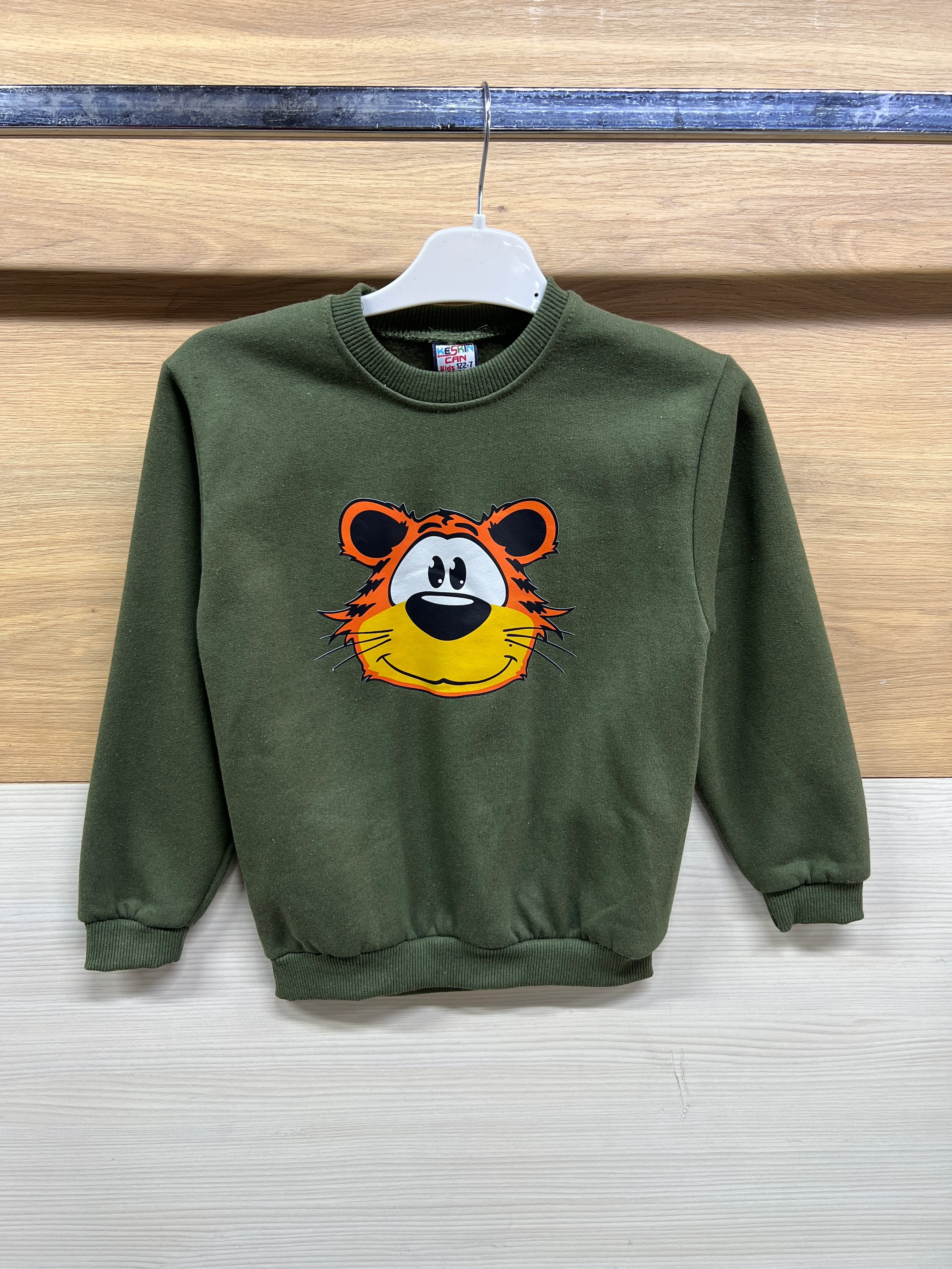 Kaplan Baskılı Kalın Şardonlu Alt Üst Takım Yeşil