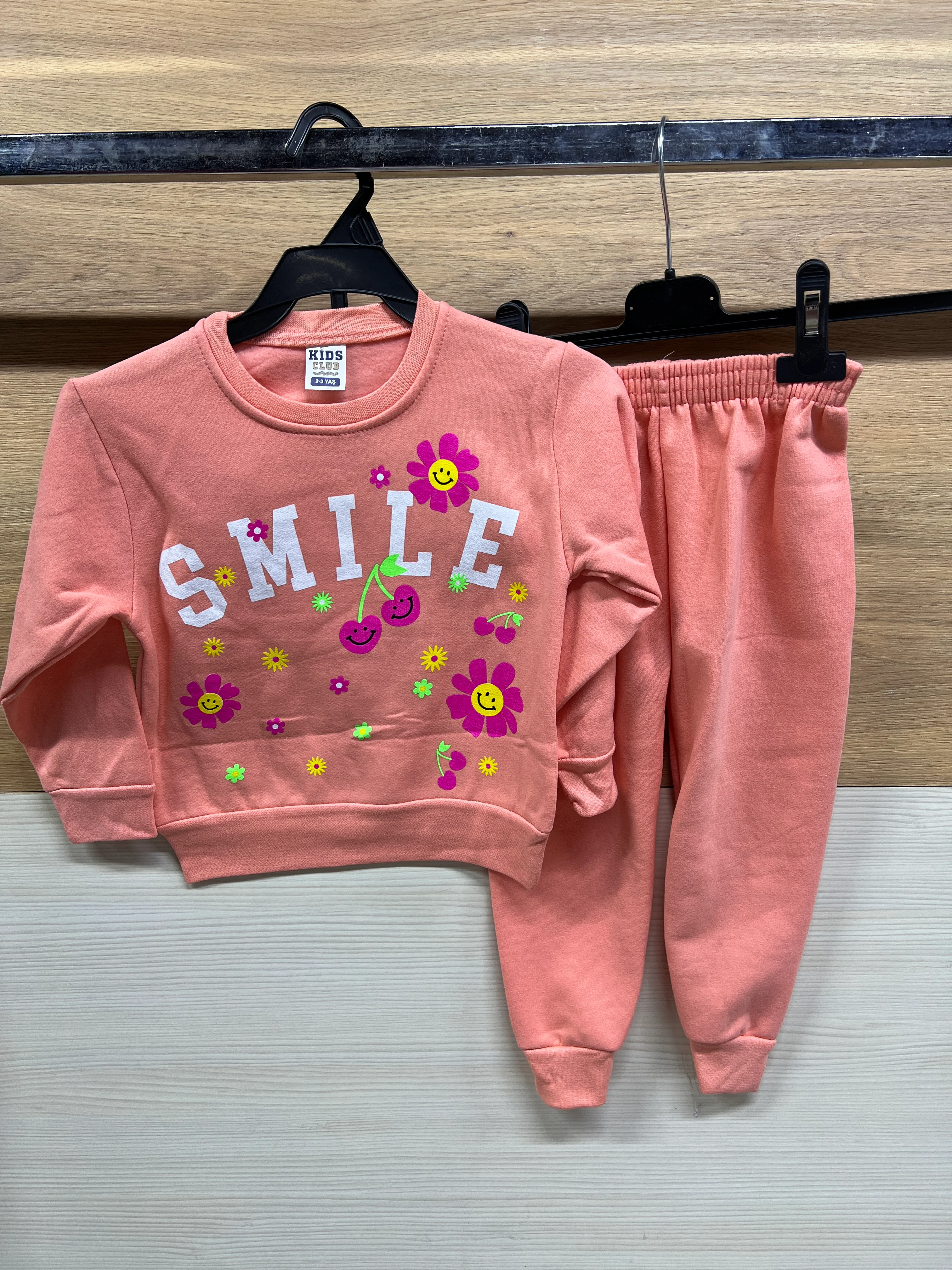 Smile Kalın 3 ip Şardonlu Alt Üst Takım Pudra