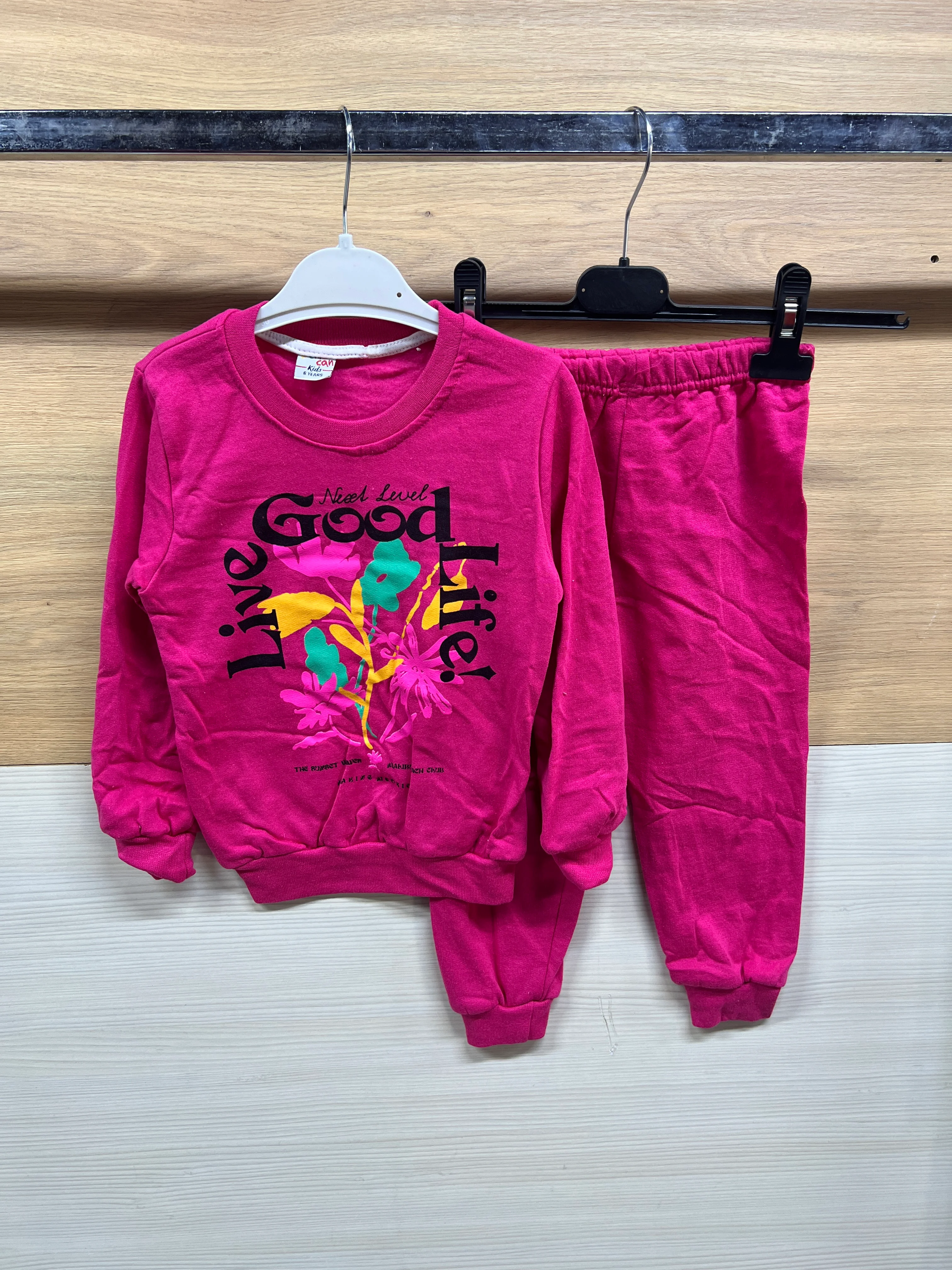 Sanat Baskılı Şardonlu Alt Üst Takım Fuşya