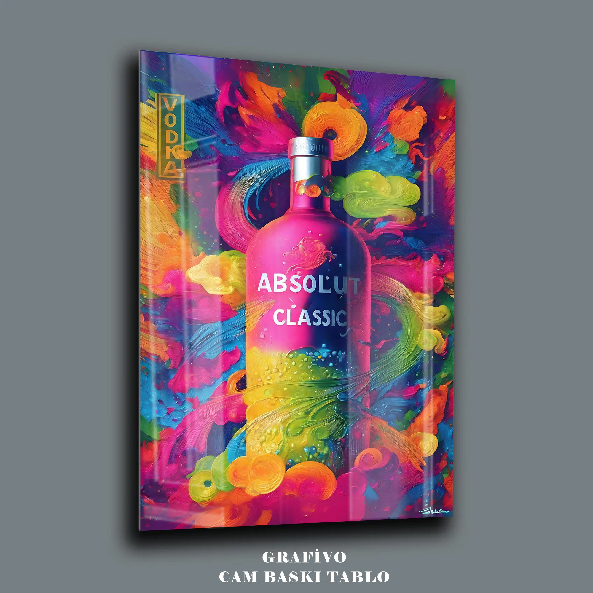 Absolut Classic - Renkli Cam Tablo Tasarımı