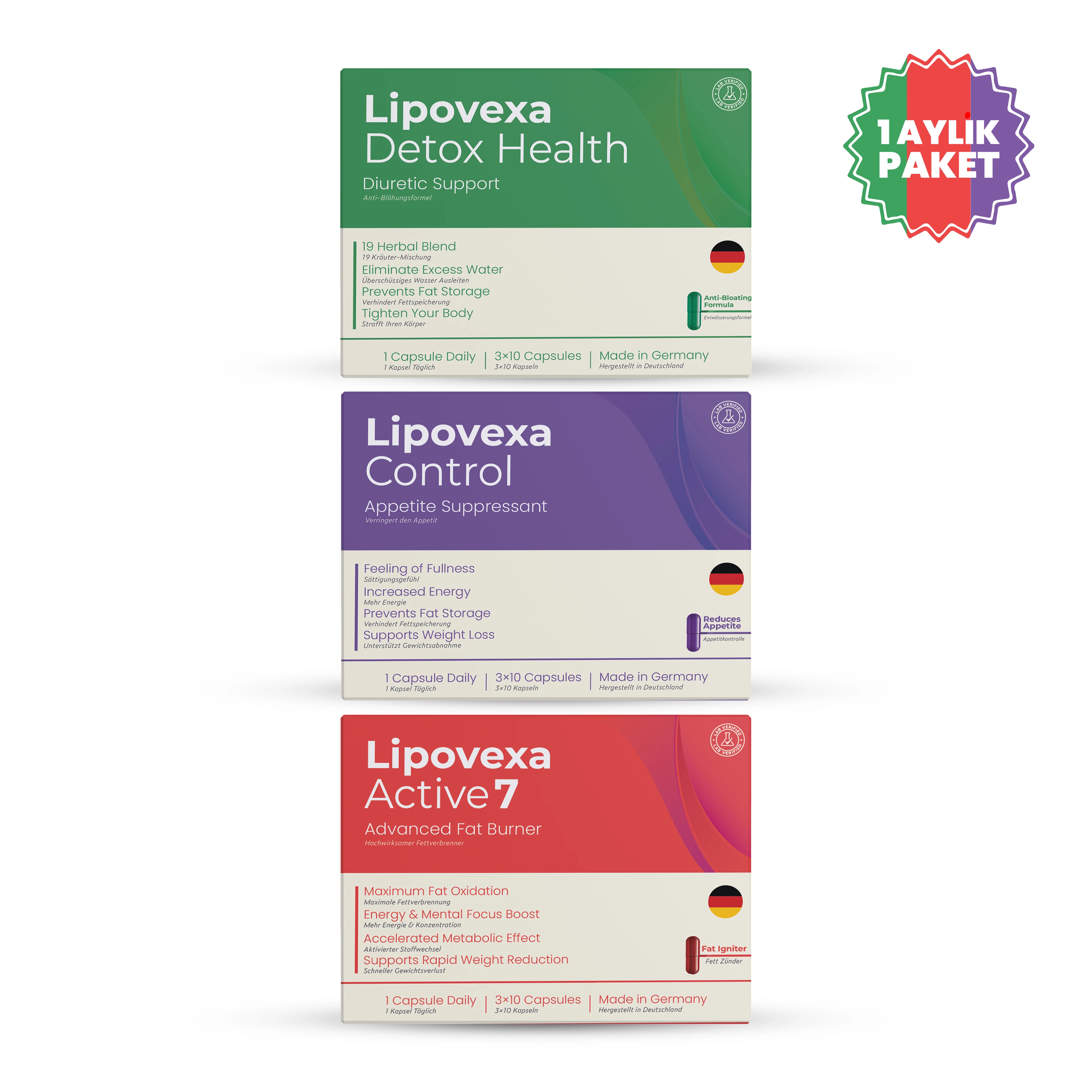 Lipovexa Control-Acitve7-Detox 30 Günlük Paket main variant image