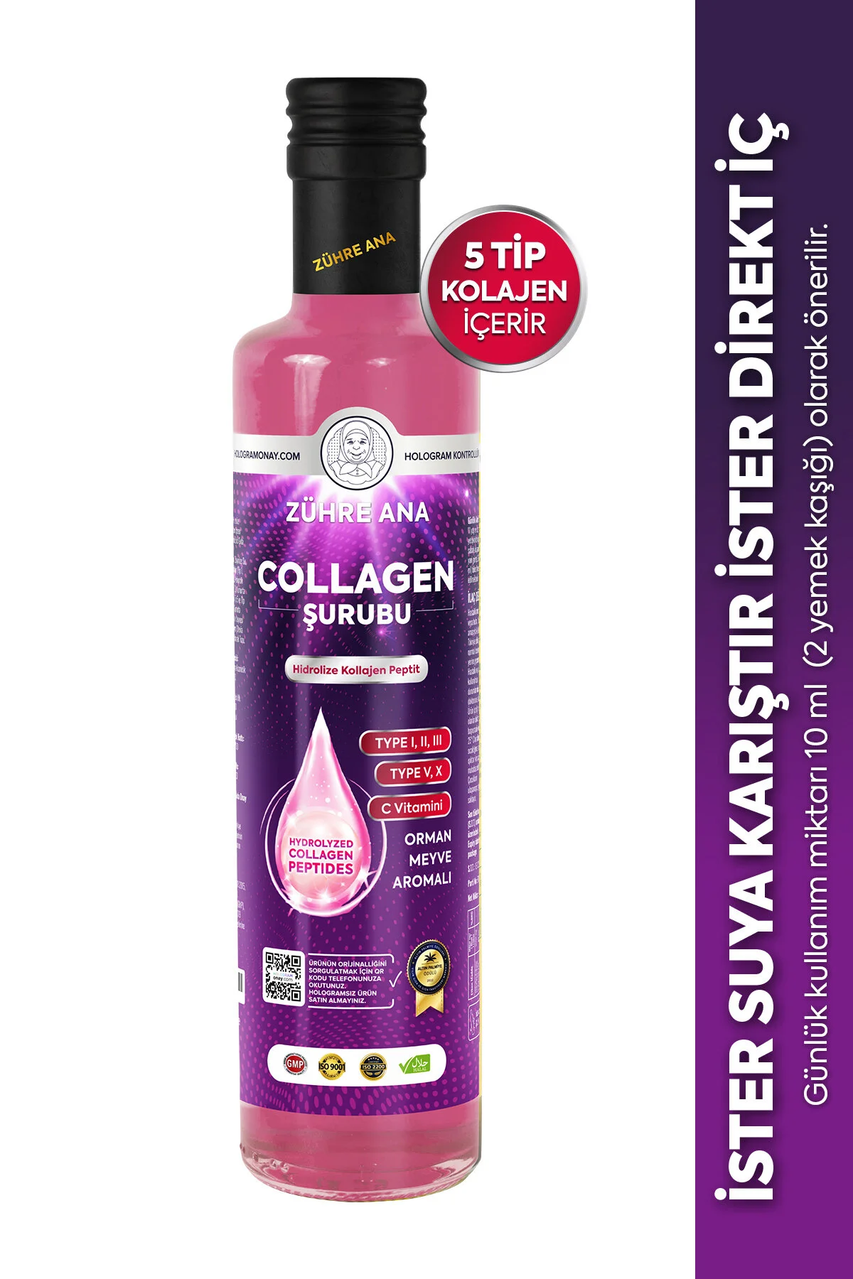 Zühre Ana Collagen Şurubu Orman Meyve Aromalı 250ml