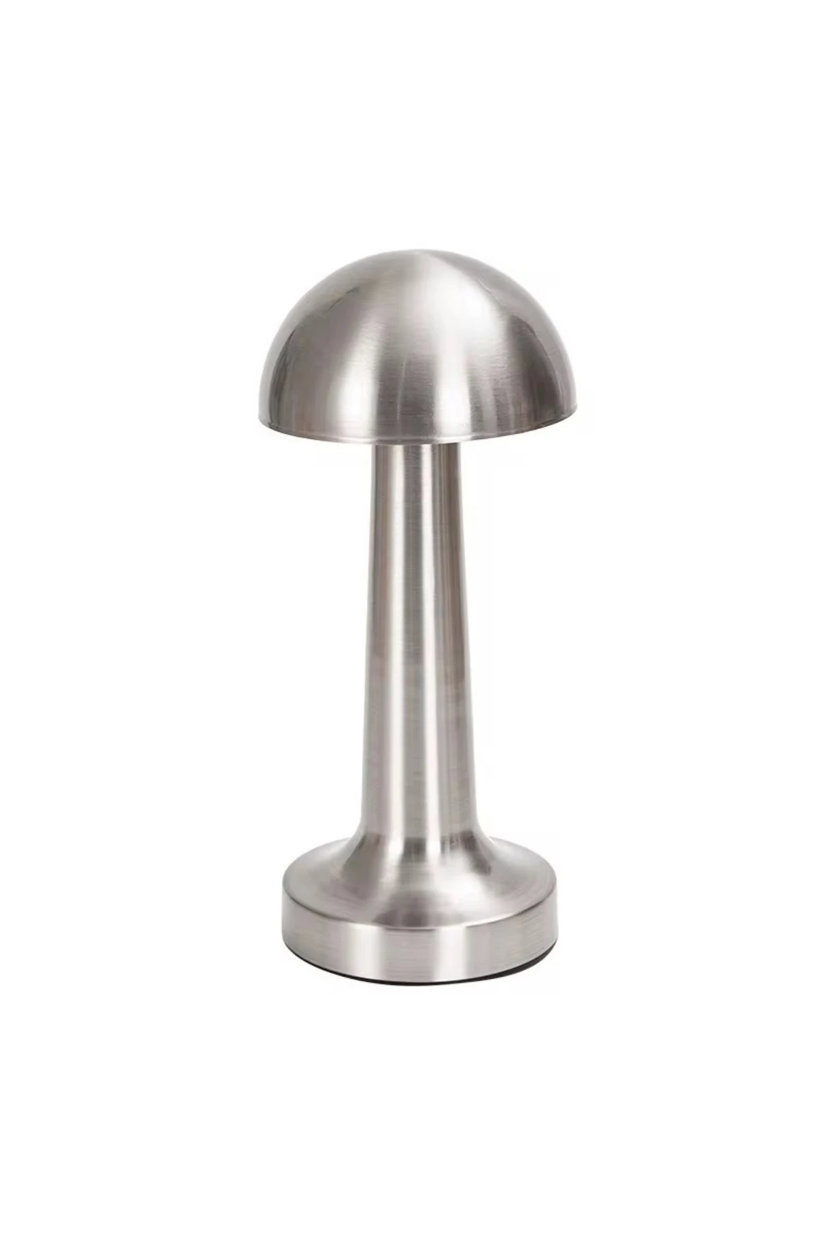 Dokunmatik Mantar Masa Lambasi 3 Işık Renkli Şarjlı Masa Lambası Gümüş