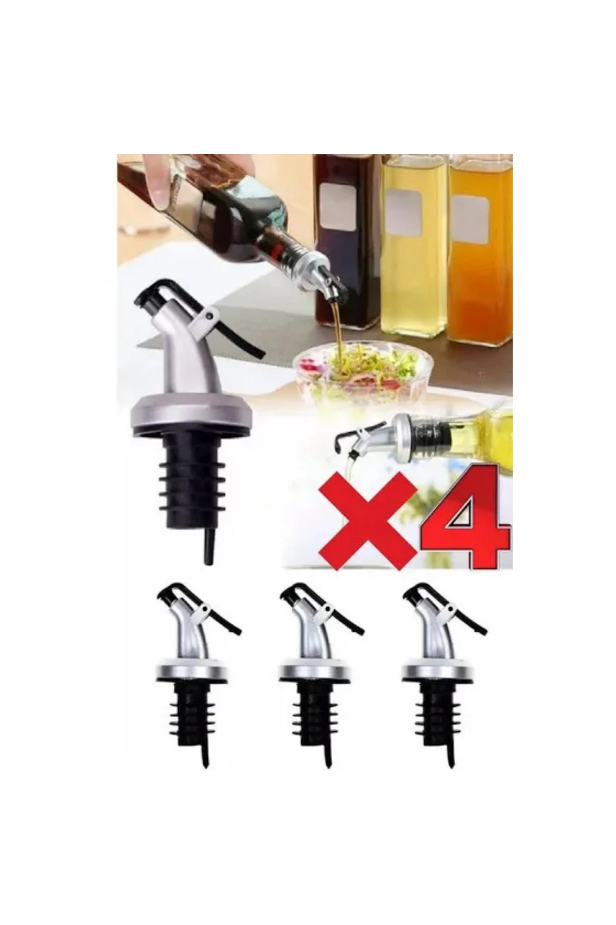 damlatmaz yağlık yağdanlık tıpa 4 adet