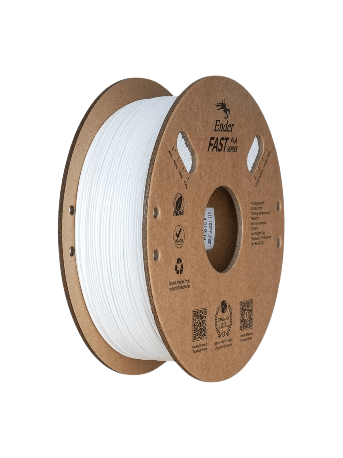 Creality - Ender Fast PLA Beyaz Filament 1.75mm 1kg