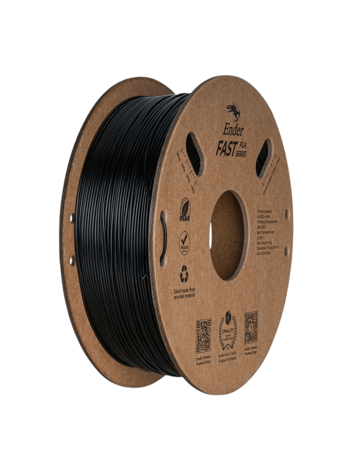 Creality - Ender Fast PLA Siyah Filament 1.75mm 1kg