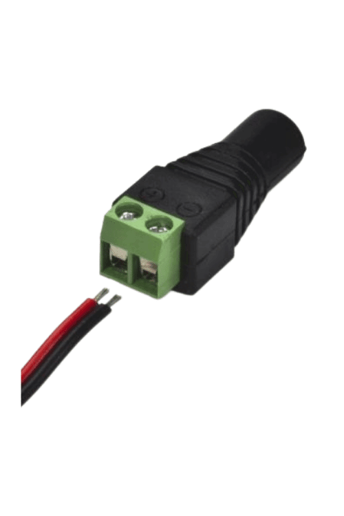 Klemens Çıkışlı DC Female Barrel Jack - DC Female Barrel to Wire Jack