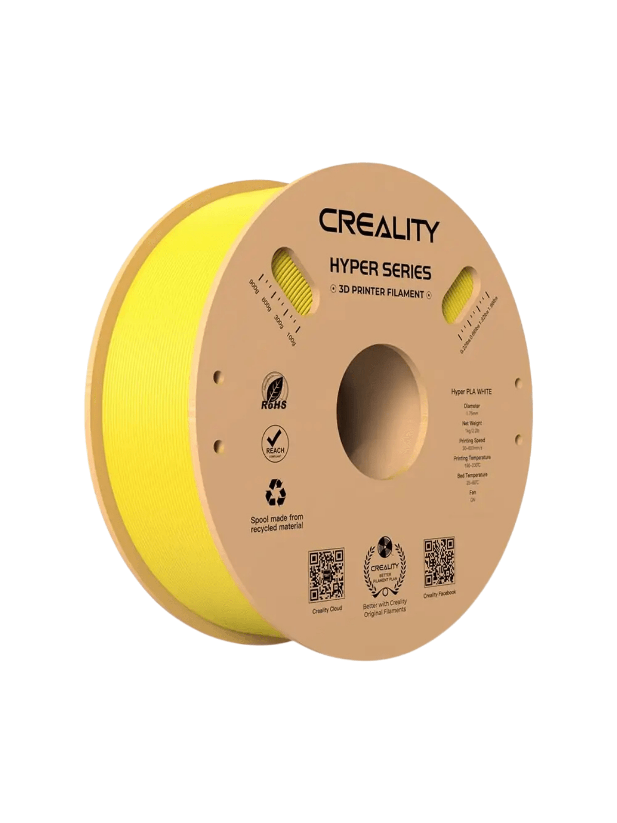 Creality - Hyper-PLA Sarı 1.75mm Filament 1kg