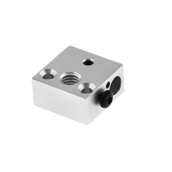 3D yazıcı ısıtıcı blok heater block yakın plan görünümü