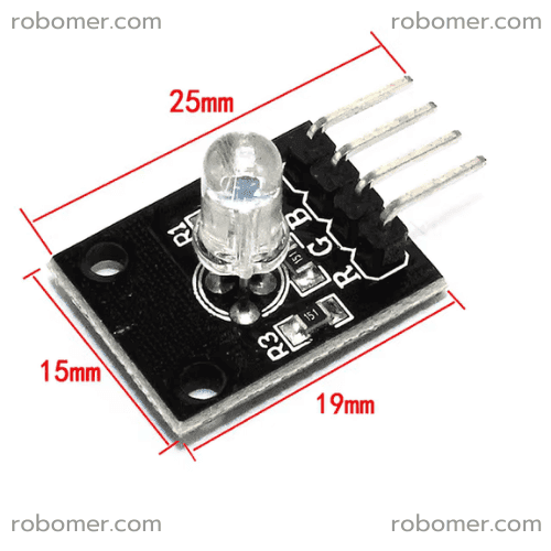 KY-016 3 Renkli RGB Led Modülü - 5 mm