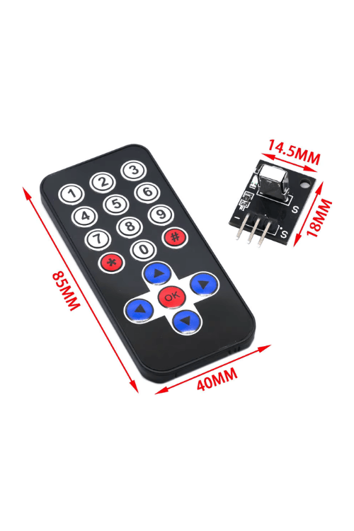 HX1838 IR Alıcı Verici Kablosuz Kumanda Kontrol Kiti