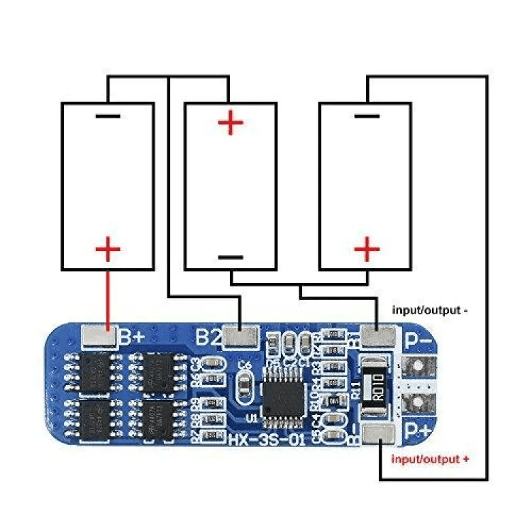 3S 10A BMS Bağlantı Şeması