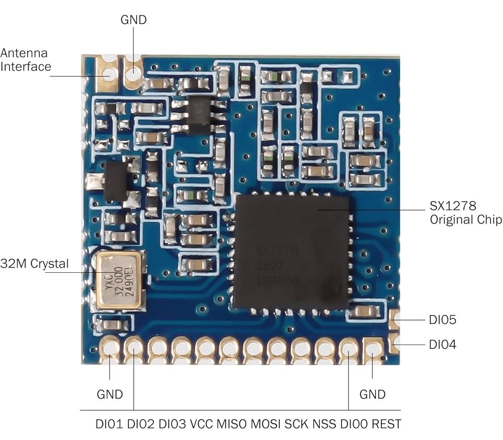 SX1278 LoRa Modülü Bağlantı Şeması