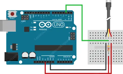 DS18B20 Arduino Bağlantı Şeması