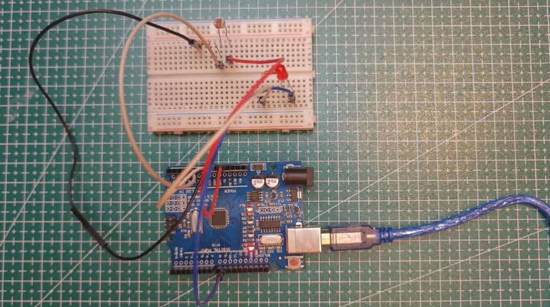 Arduino ile KY-018 LDR otomatik gece lambası projesi