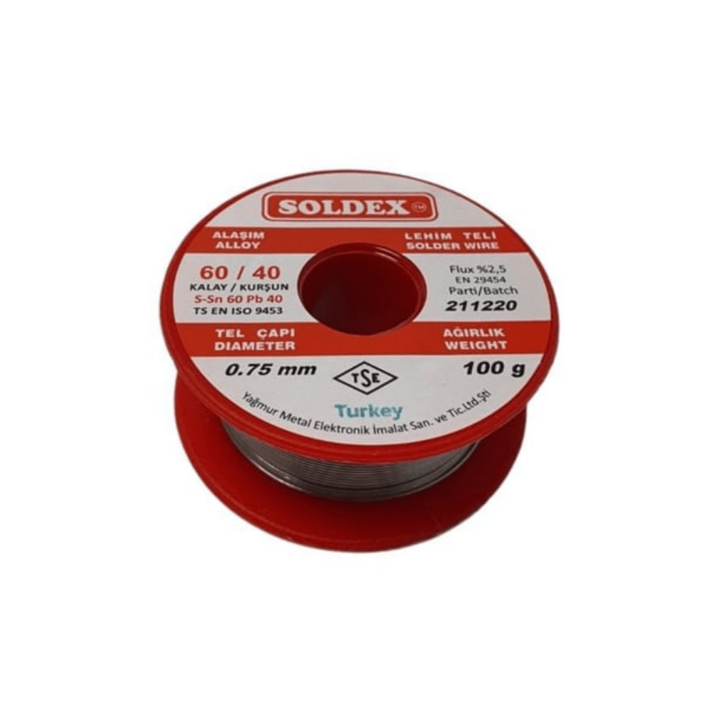 100gr 0,75 Mm 60/40 Lehim Teli