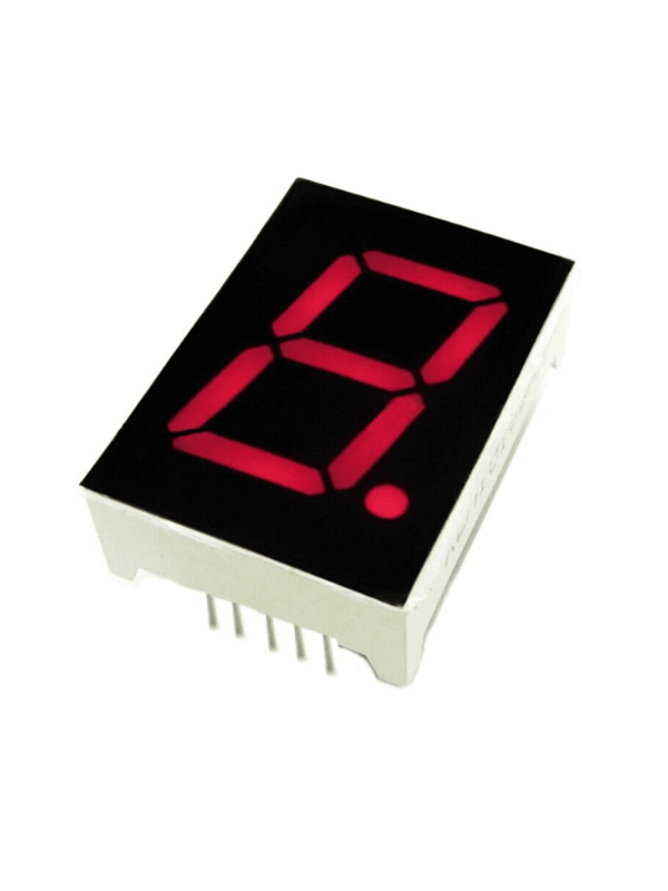0.56 İnç Kırmızı 1 Haneli 7 Segment Led Ekran