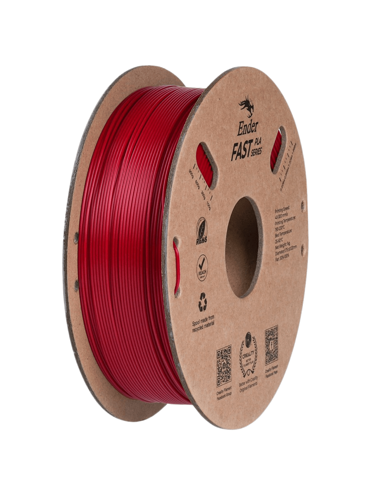 Creality - Ender Fast PLA Ates Kırmızı Filament 1.75mm 1kg