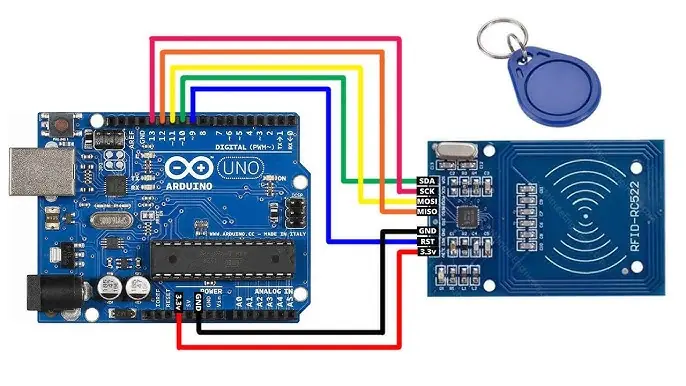 MFRC522 Arduino Bağlantı Şeması