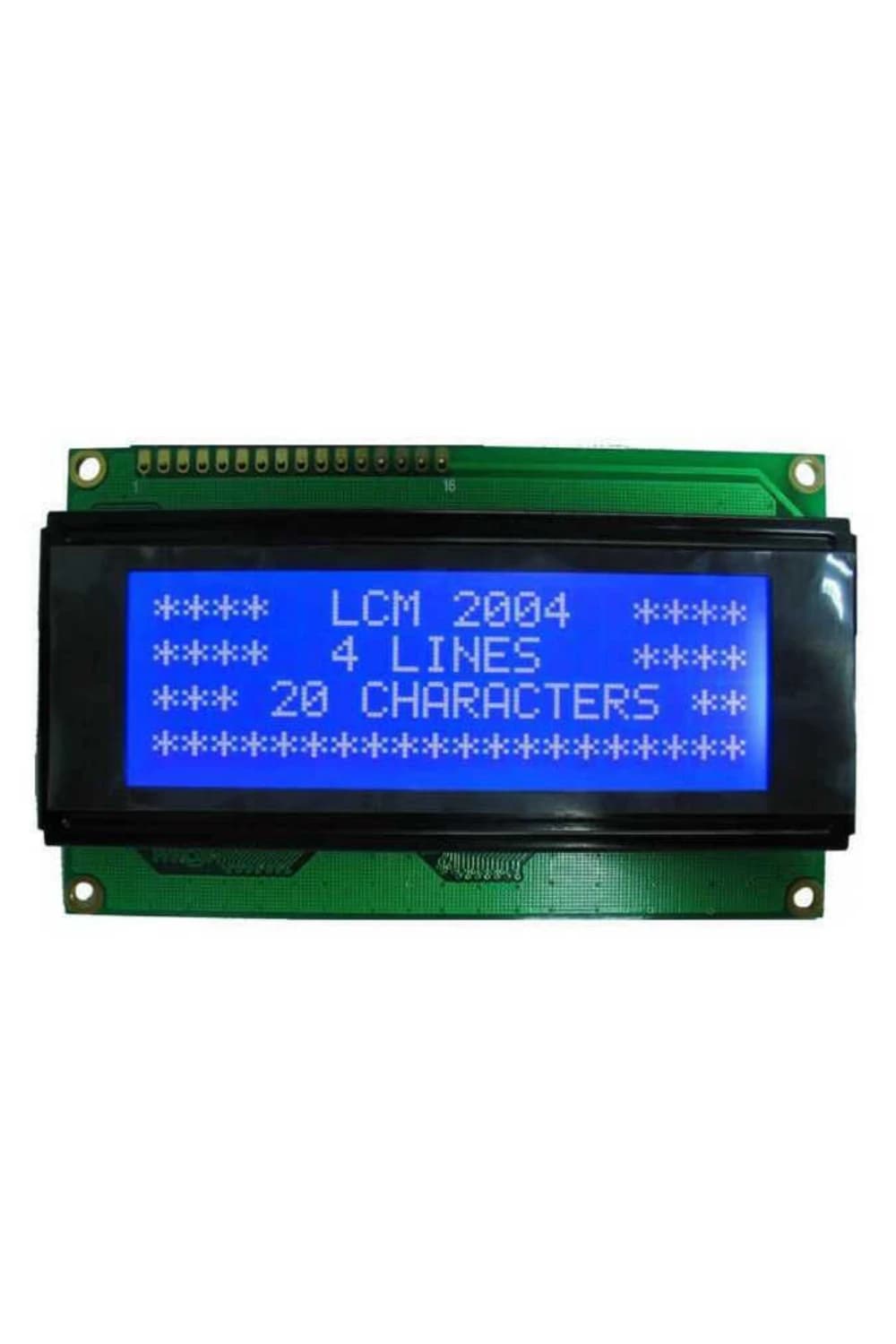20x4 Karakter LCD Ekran Mavi