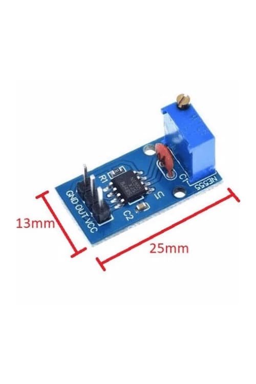 NE555 Ayarlanabilir Pulse Kare Dalga Osilatör Modülü