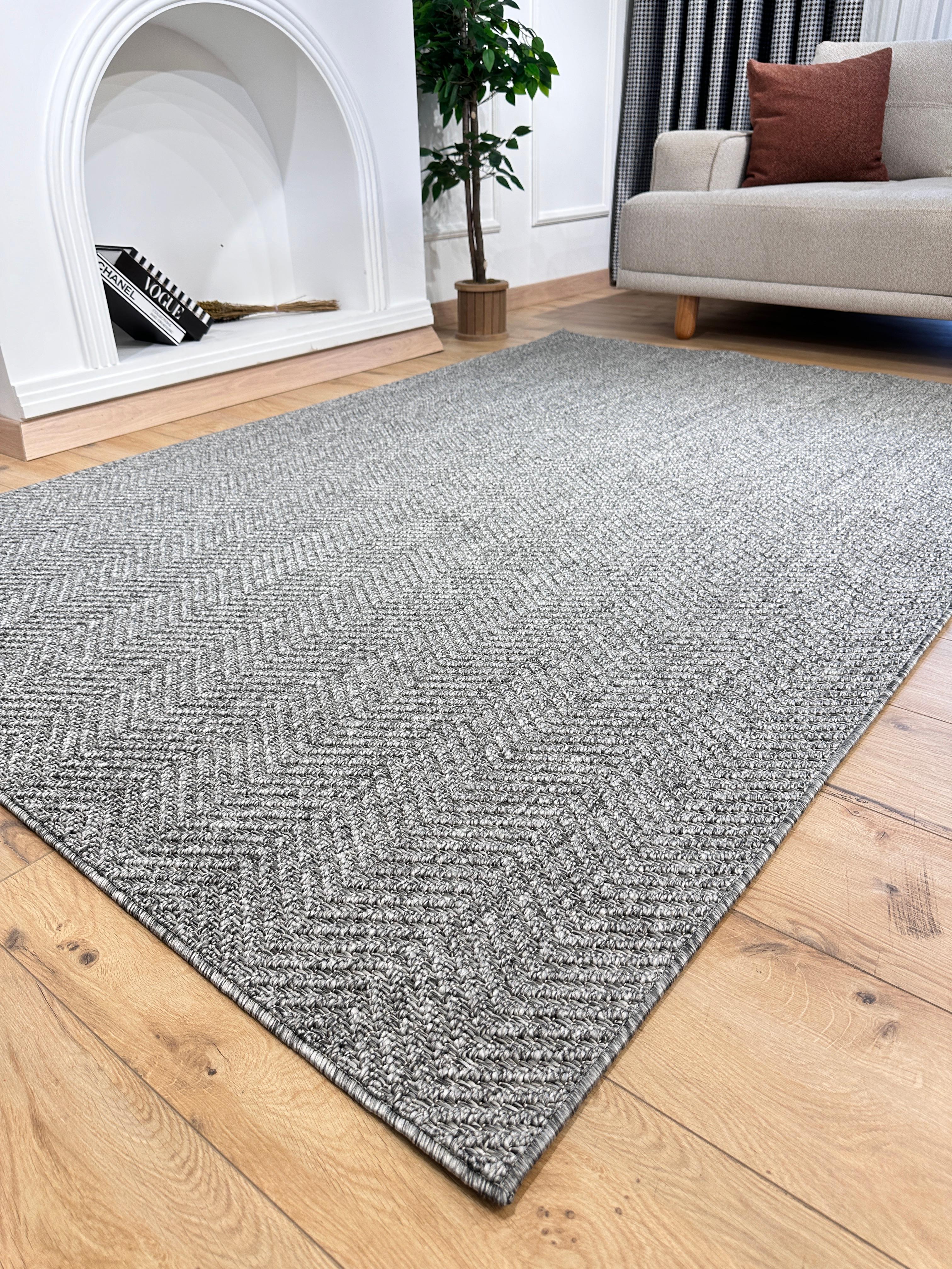 Riva Jüt/Sisal Halı 6002F Antrasit