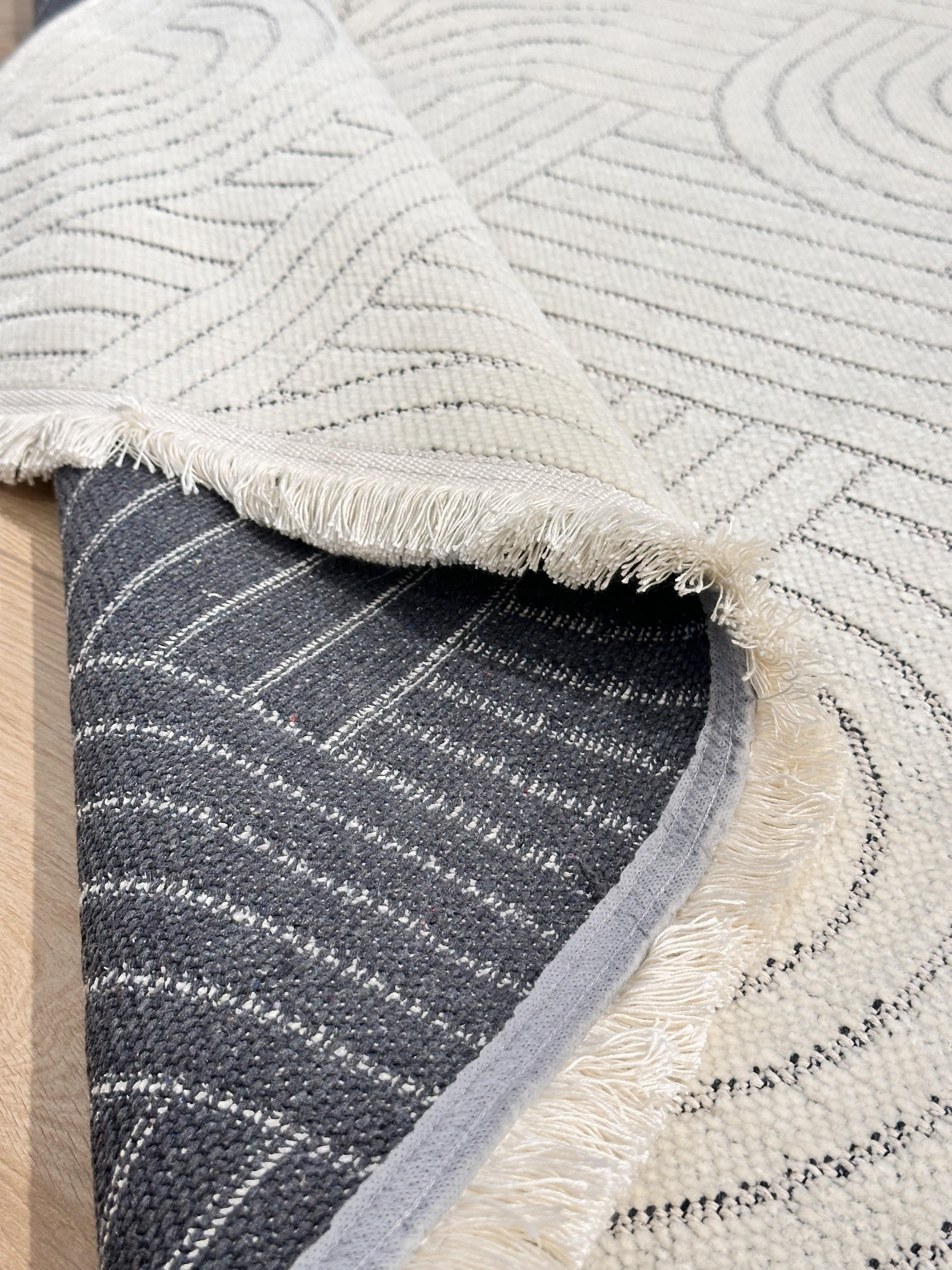 Şönil Kilim Sedef Desen Beyaz