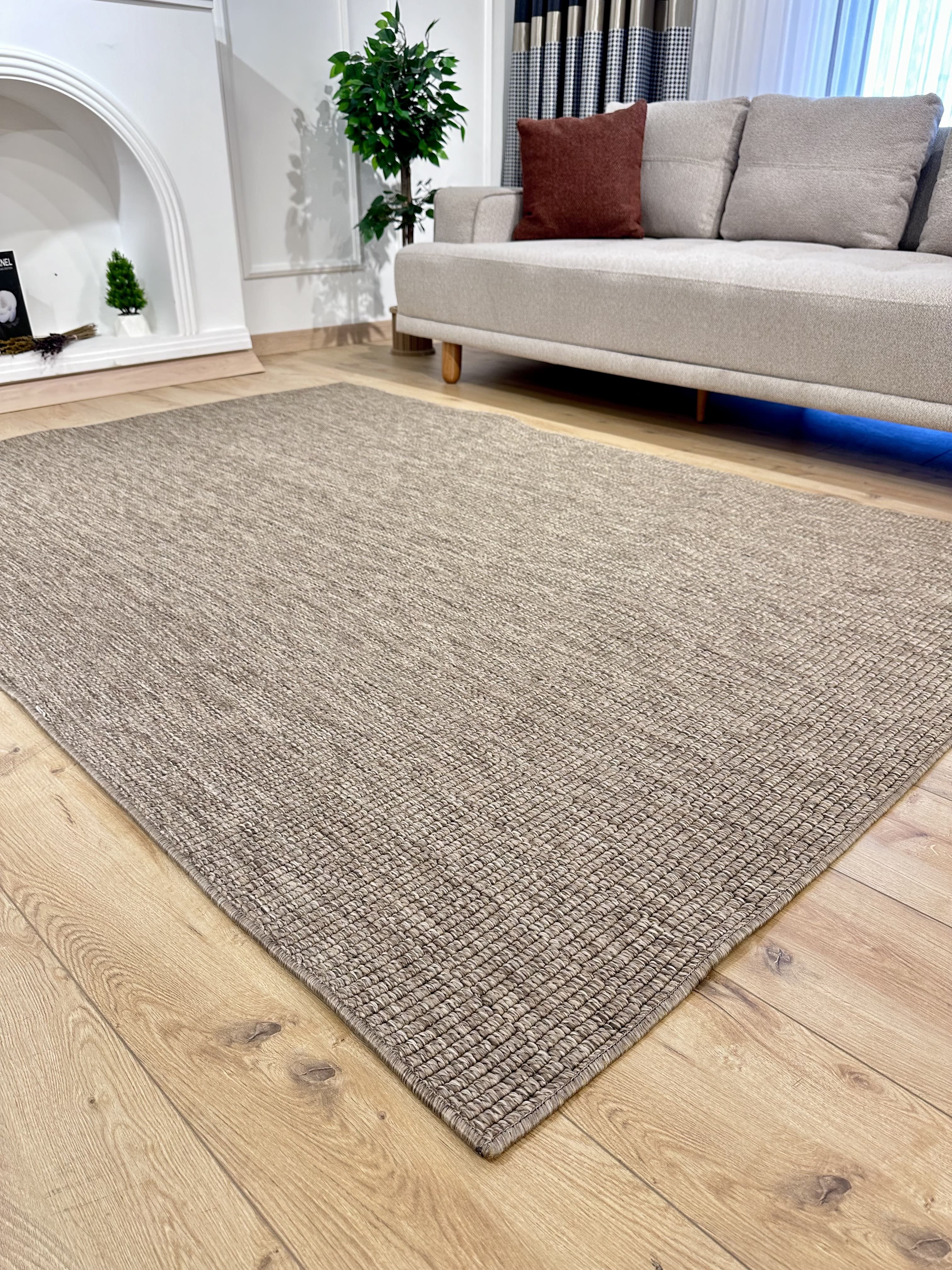 Riva Jüt/Sisal Halı 6006D Kahve