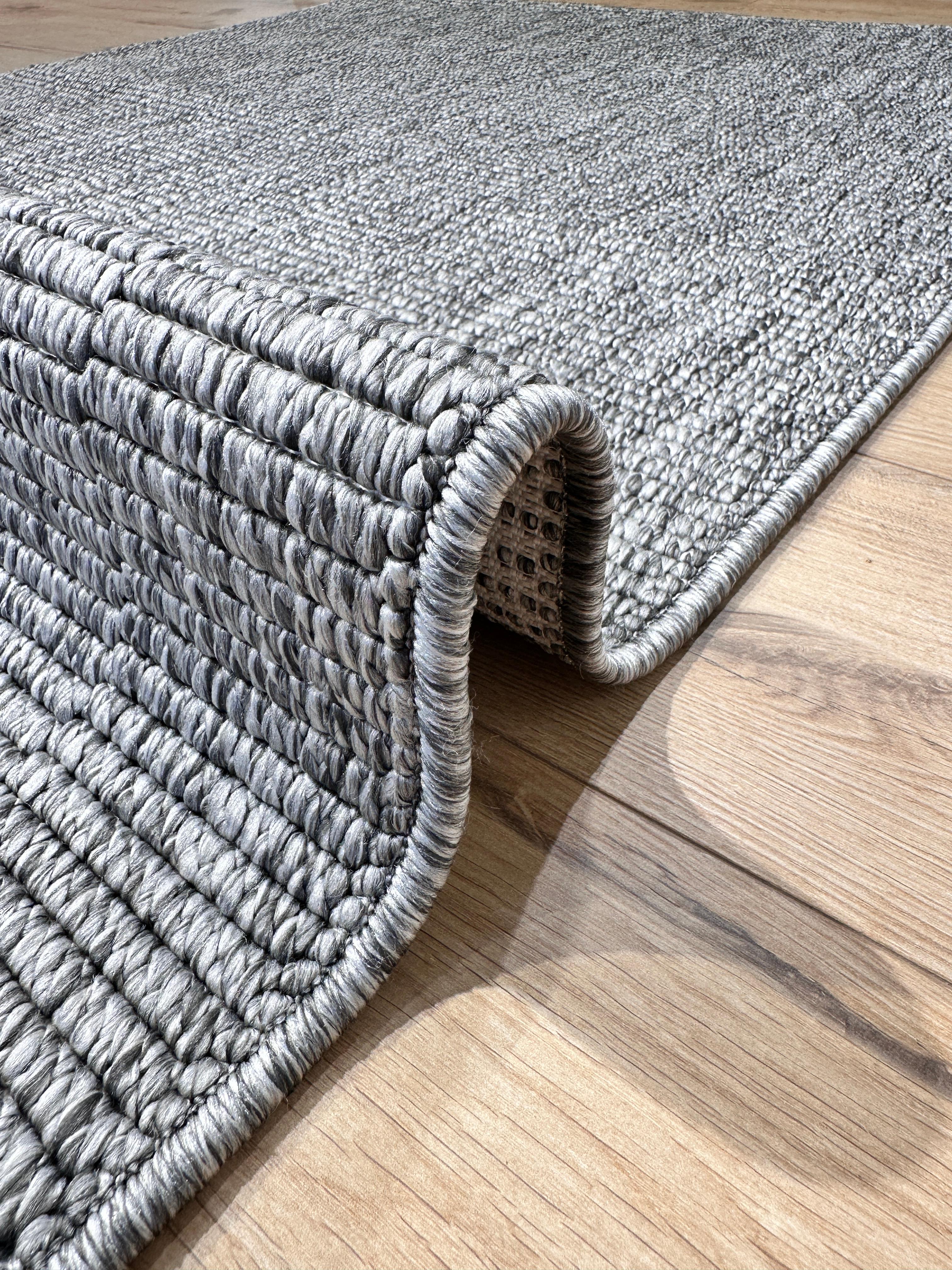 Özel Kesim Riva Jüt/Sisal Halı 6007E Antrasit