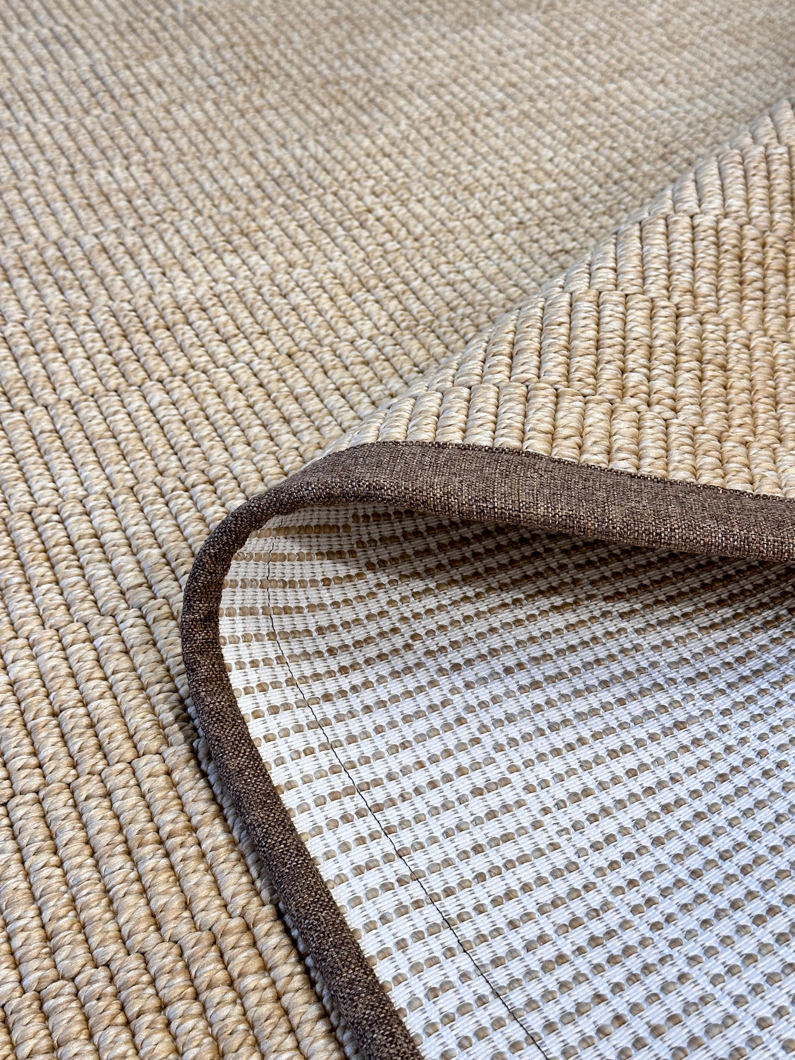 Riva Jüt/Sisal 6004H Natural Keten Bordürlü 