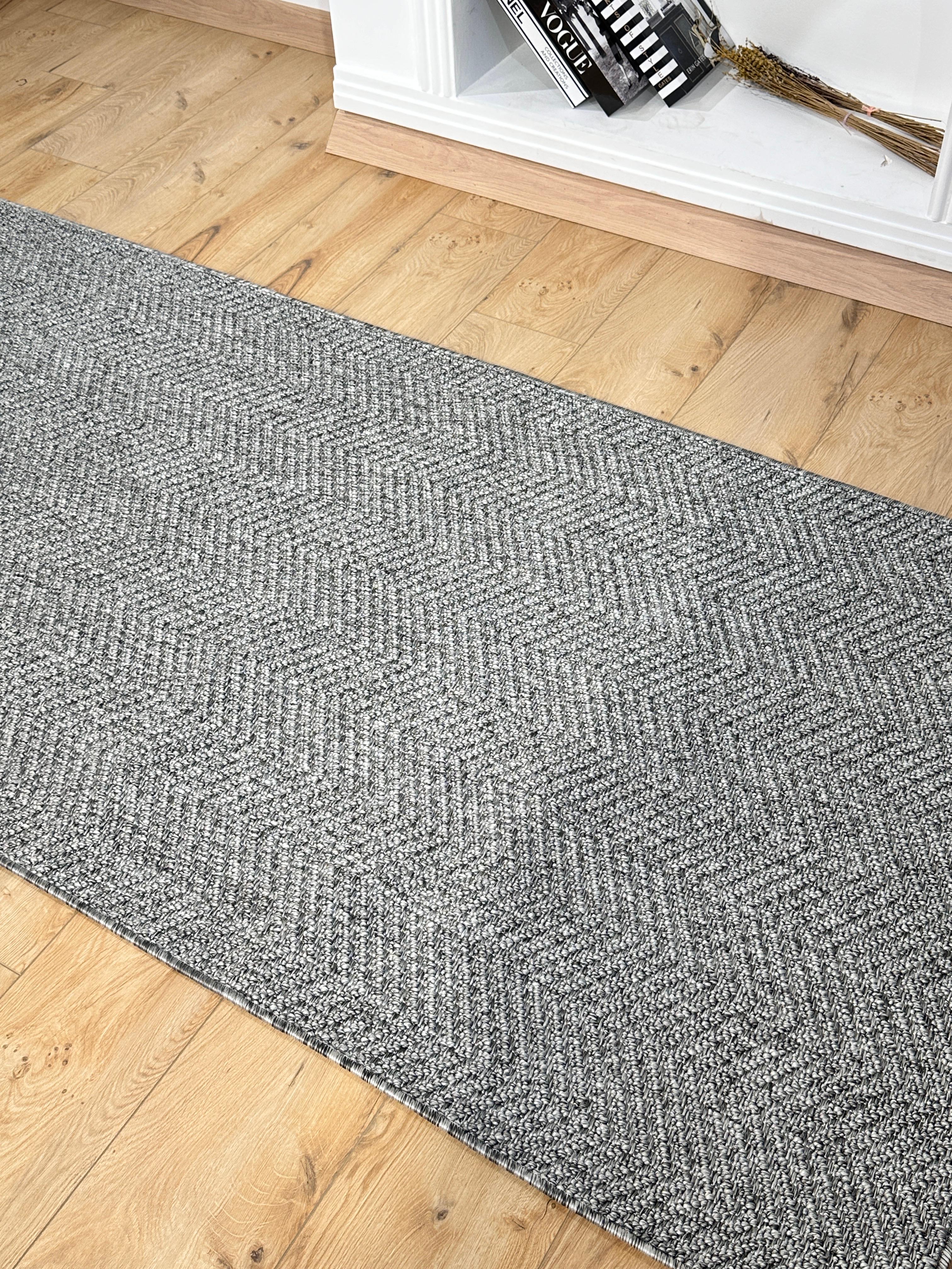Özel Kesim Riva Jüt/Sisal Halı 6002F Antrasit