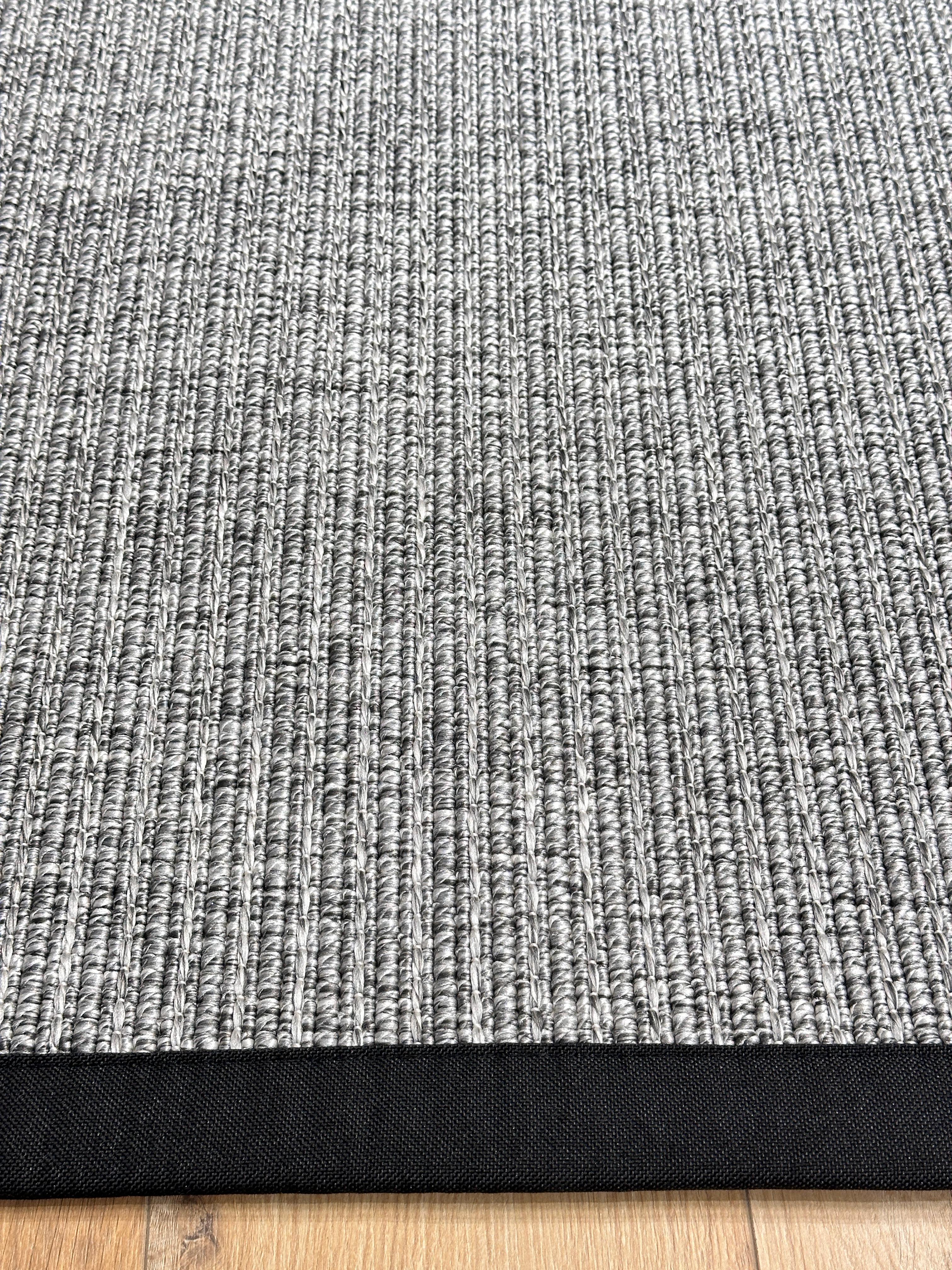 Riva Jüt/Sisal 6009E Antrasit Keten Bordürlü 