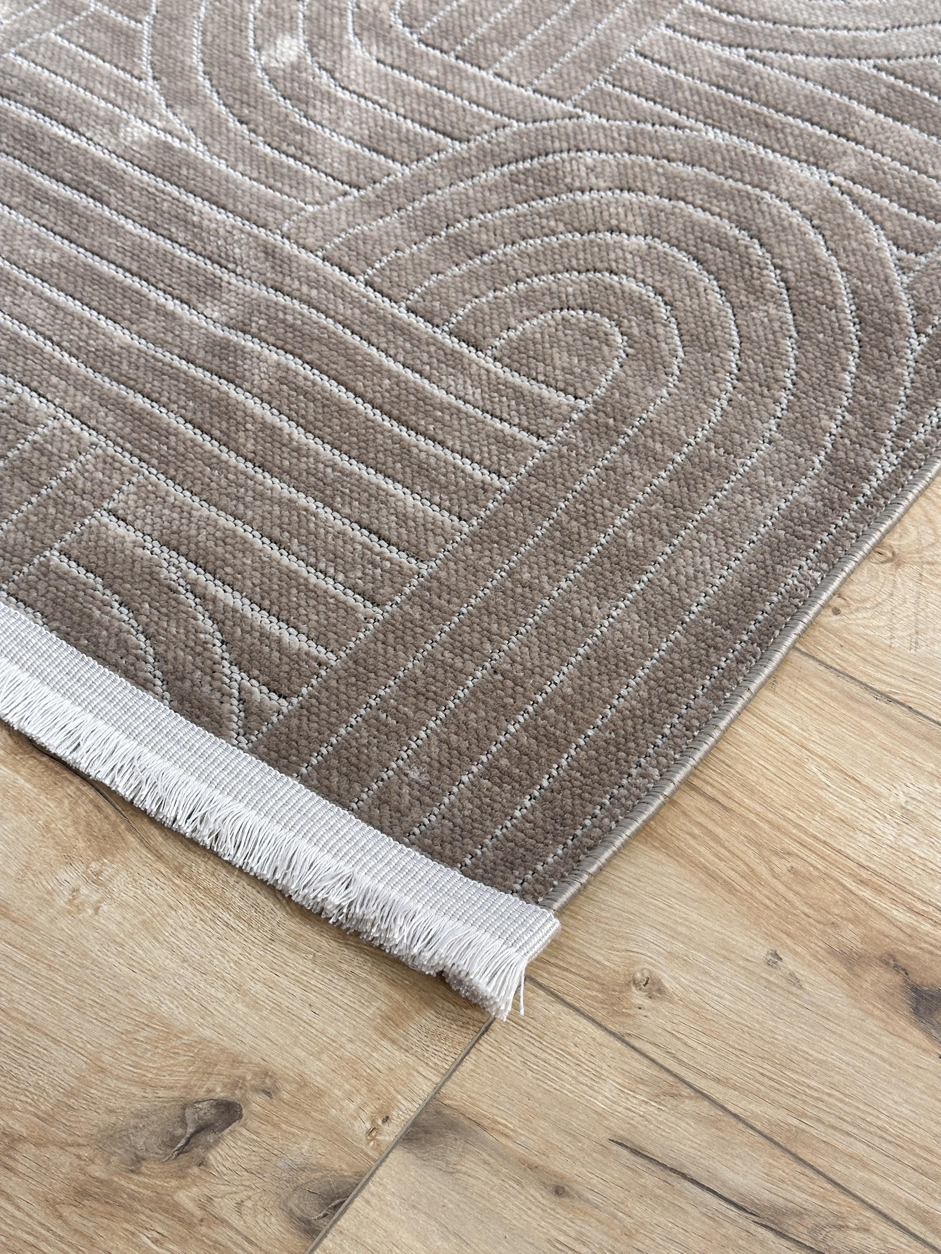 Şönil Kilim Sedef Desen Kahverengi
