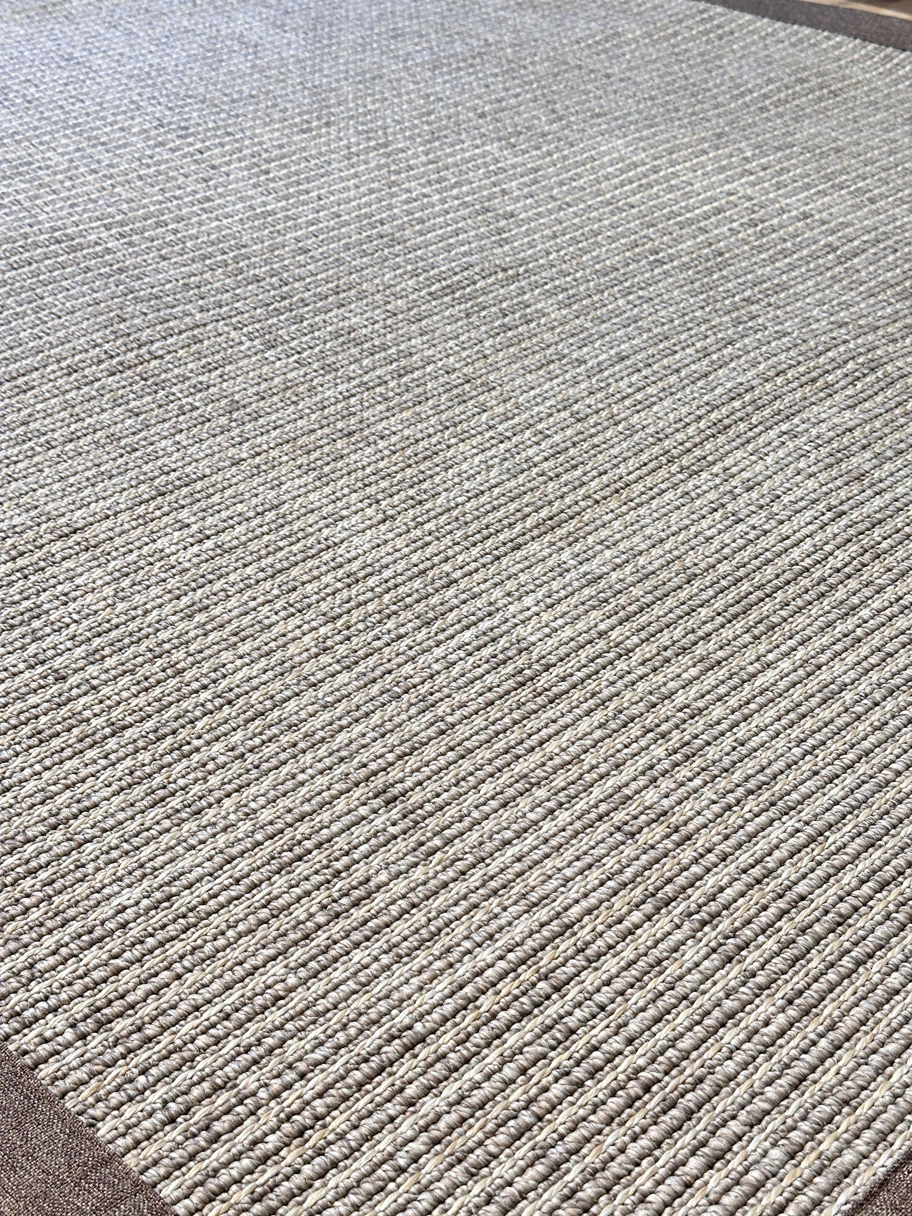 Riva Jüt/Sisal 6010D Kahve Keten Bordürlü 