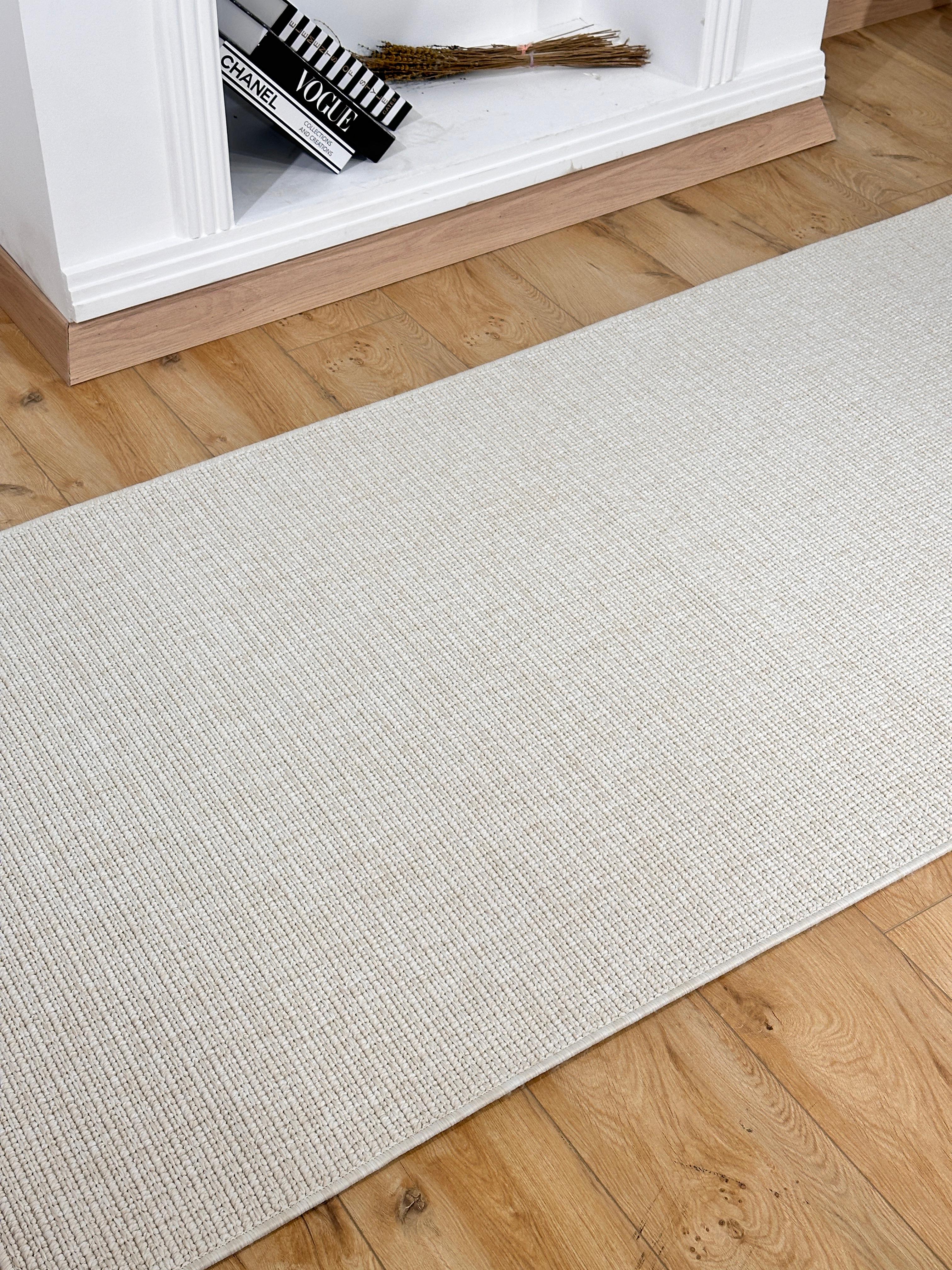 Özel Kesim Riva Jüt/Sisal Halı 6008B Krem