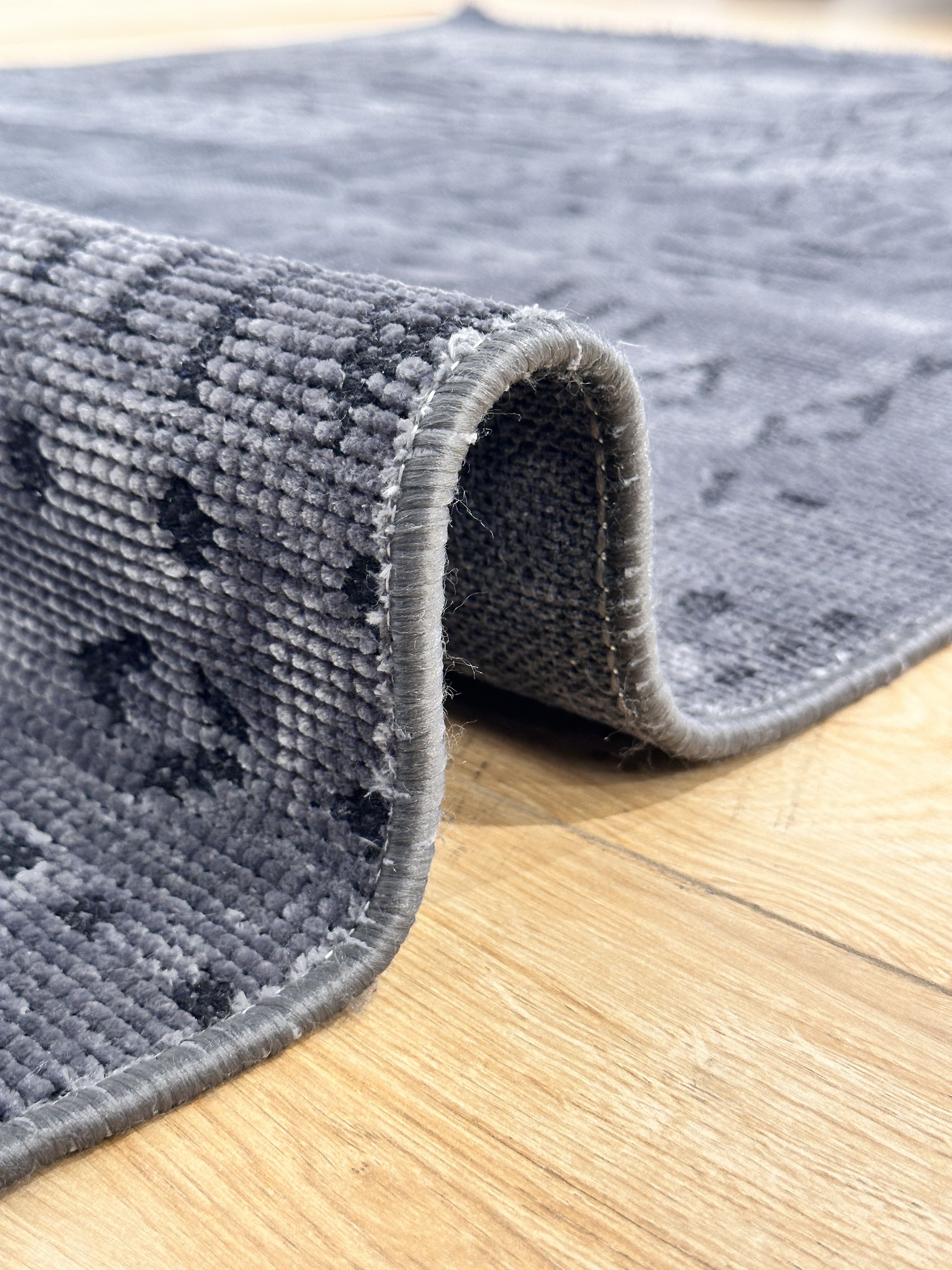 Şönil Kilim Çivi Desen Antrasit