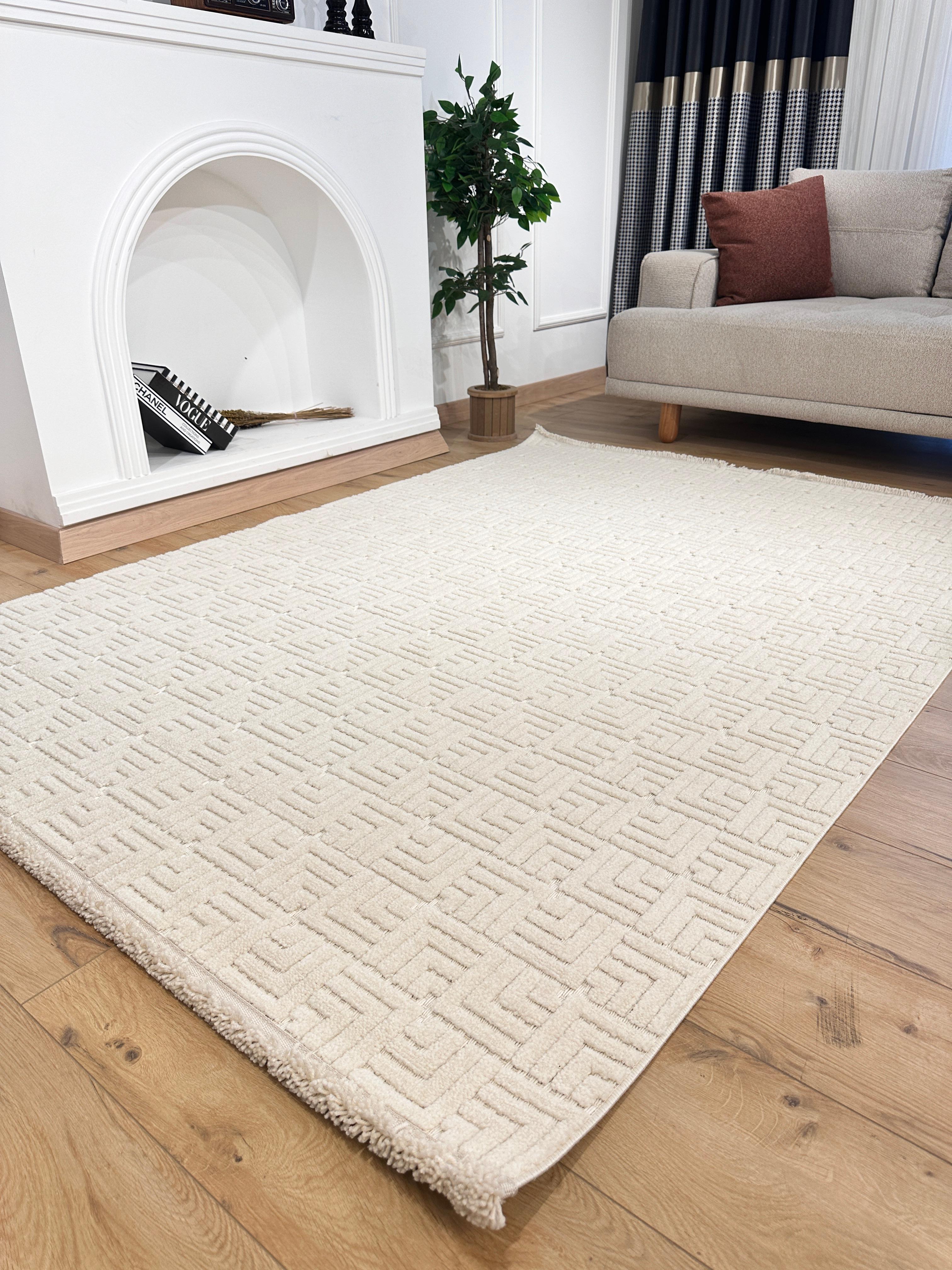 200X290 Gusto İskandinav Halı 988E Krem