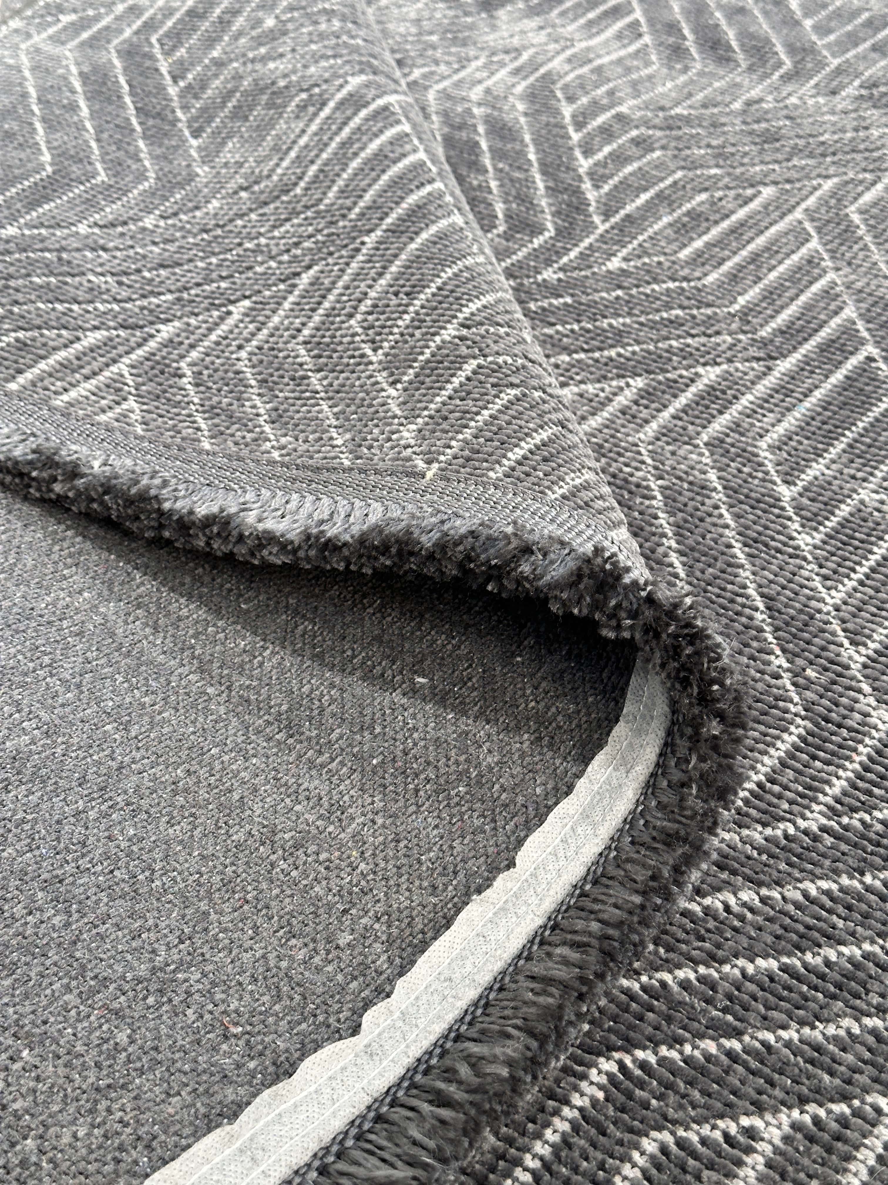 Şönil Kilim Labirent Desen Antrasit