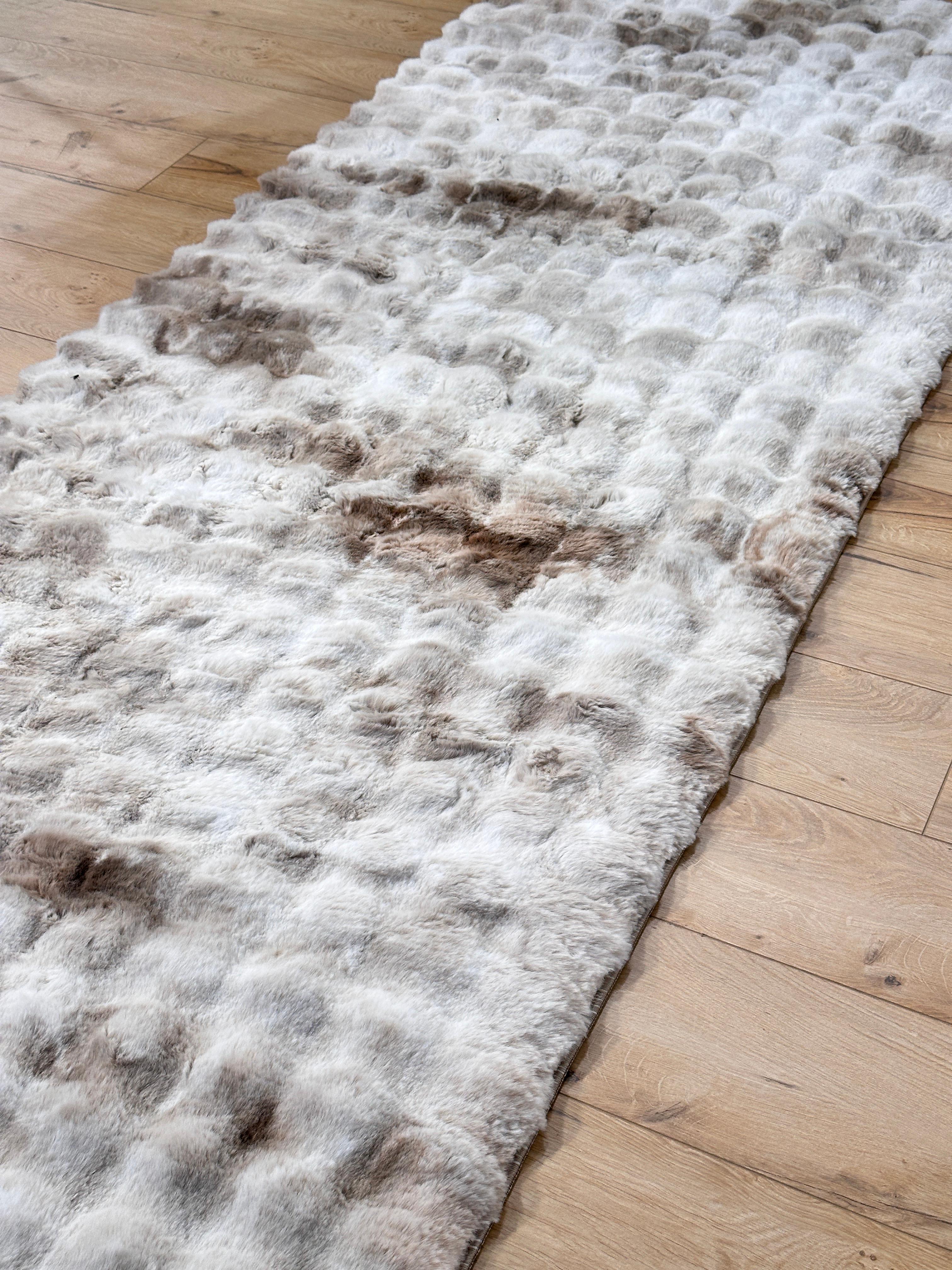 Paşha Home Mix Loop Bubble Peluş/Post Halı Kahve
